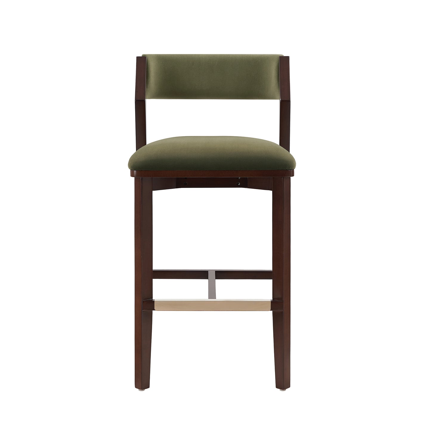 Patricia Modern Wood Upholstered Barstool in Turtle Green BS026-GR