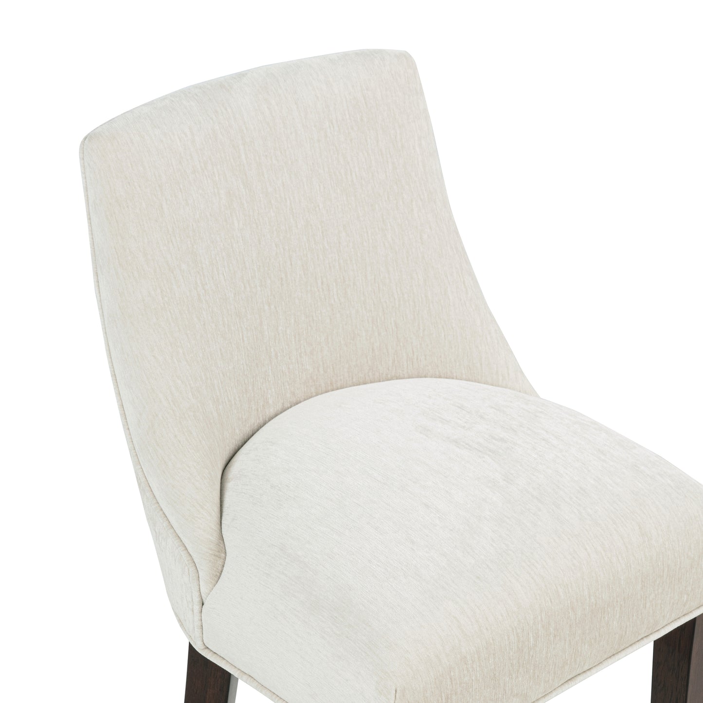 Beever Modern Wood Upholstered Chenille Barstool in Cream BS027-CR