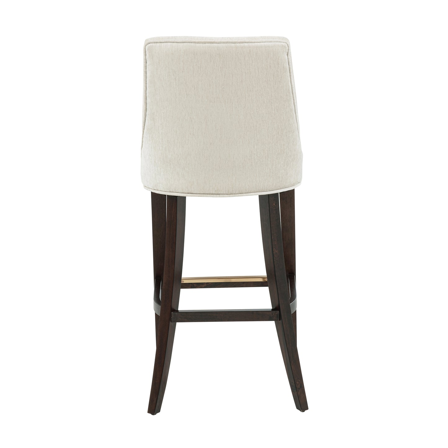 Beever Modern Wood Upholstered Chenille Barstool in Cream BS027-CR