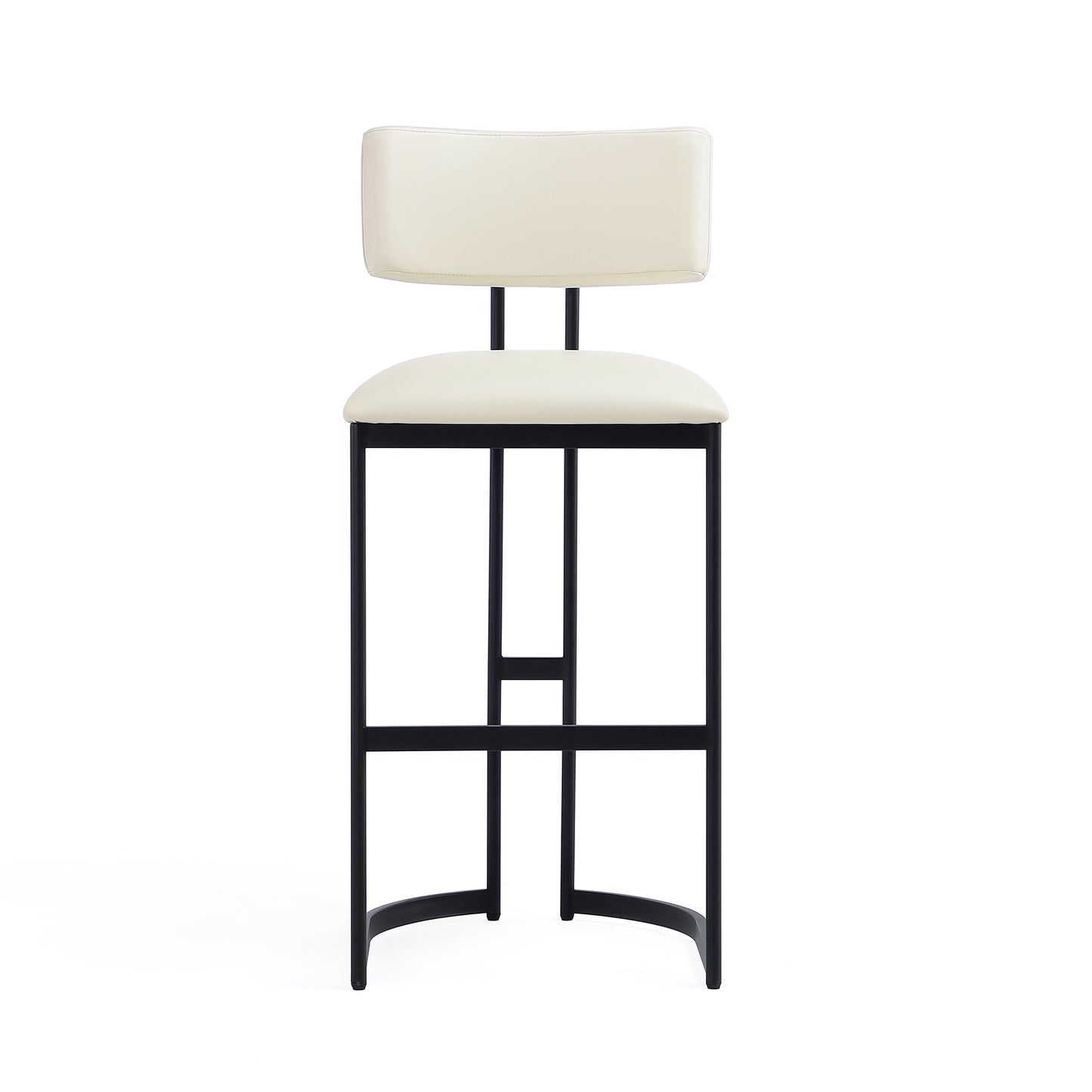 Juno Contemporary Modern Metal Barstool in Ivory BS1641-1