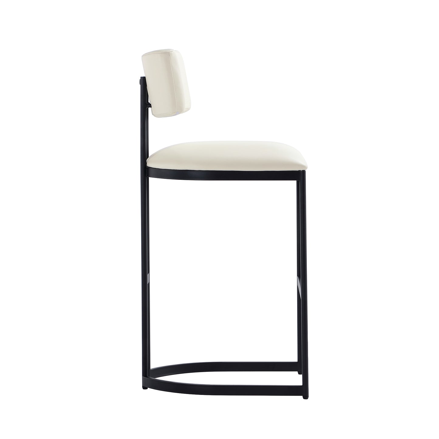Juno Contemporary Modern Metal Barstool in Ivory BS1641-1