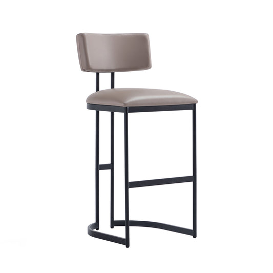 Juno Contemporary Modern Metal Barstool in Taupe BS1641-2