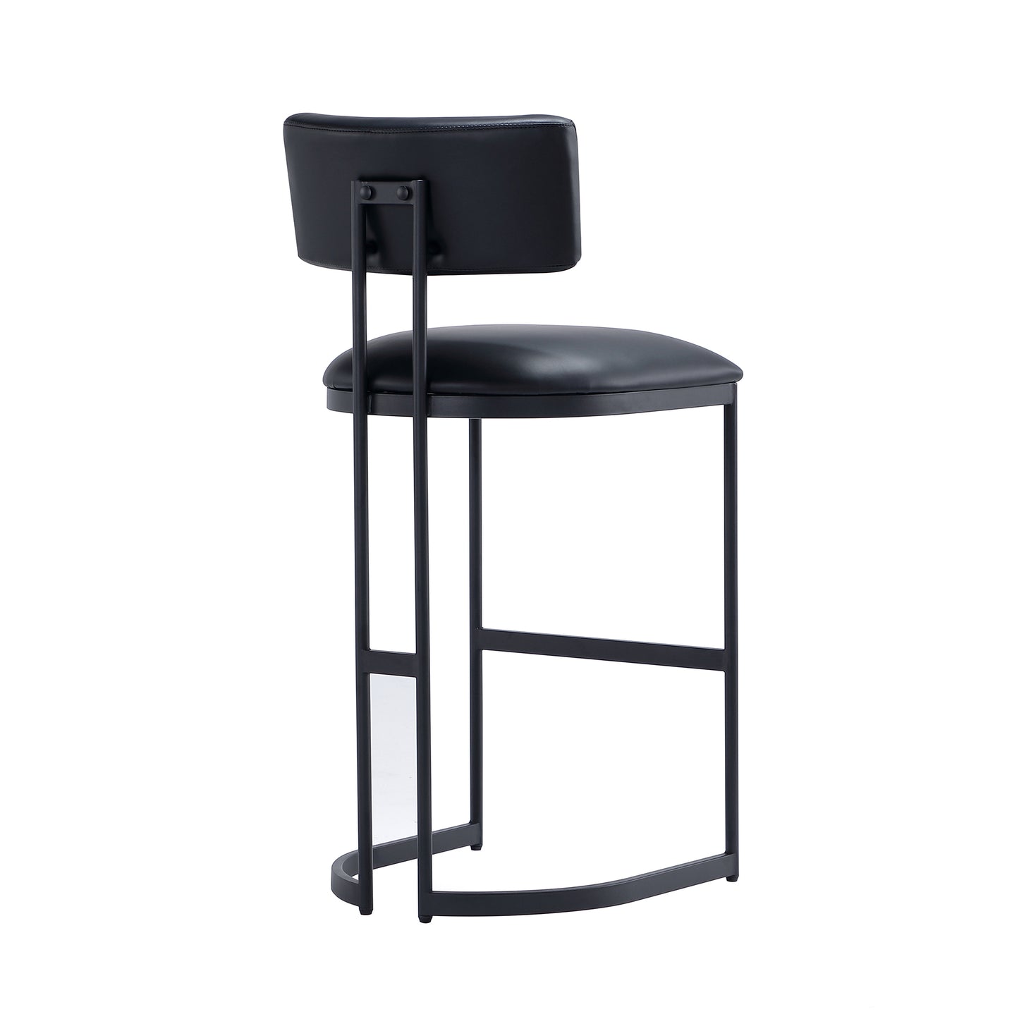 Juno Contemporary Modern Metal Barstool in Black BS1641-3