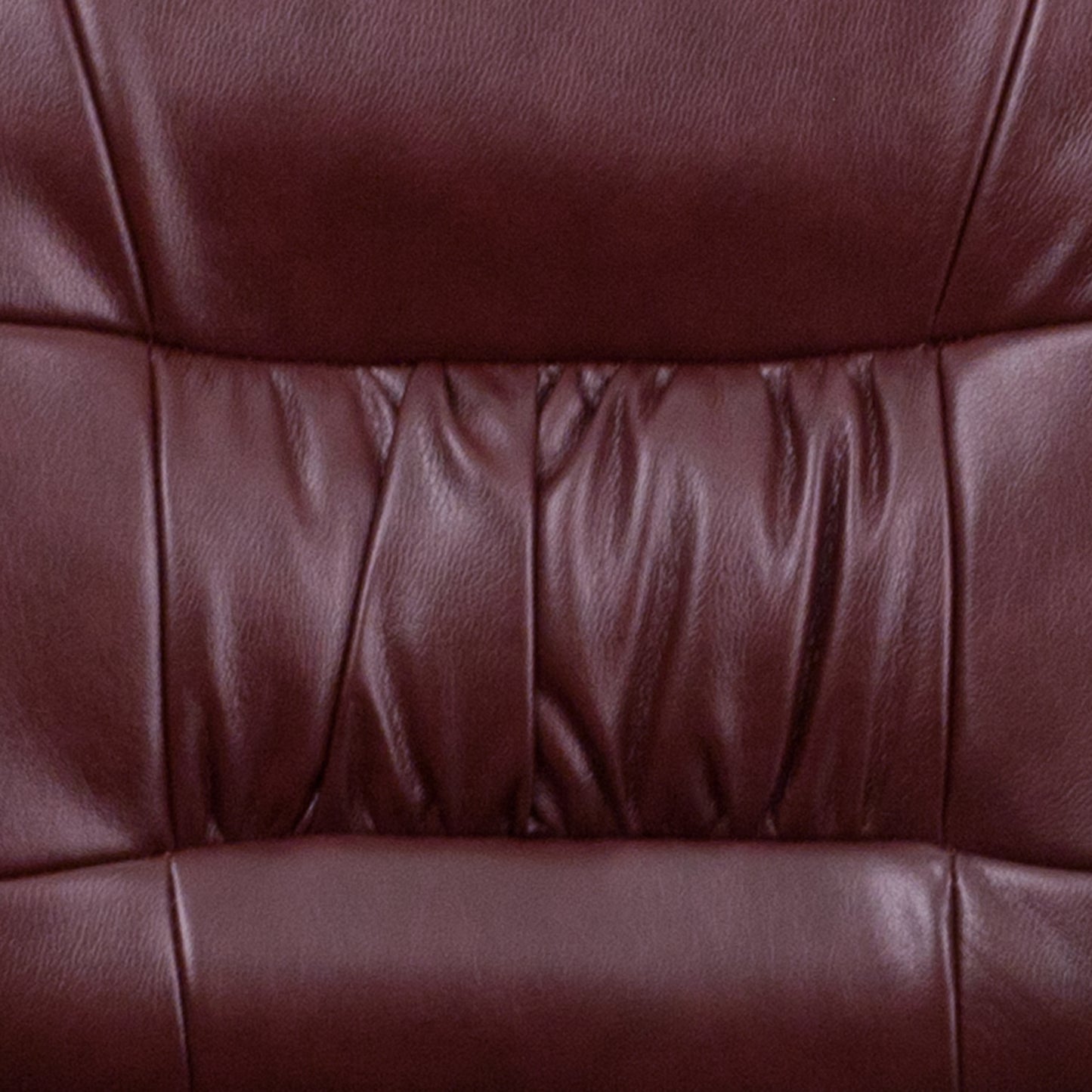 Haeger Burgundy LeatherSoft Executive Side Reception Chair with Black Metal Frame Burgundy LeatherSoft/Black Frame