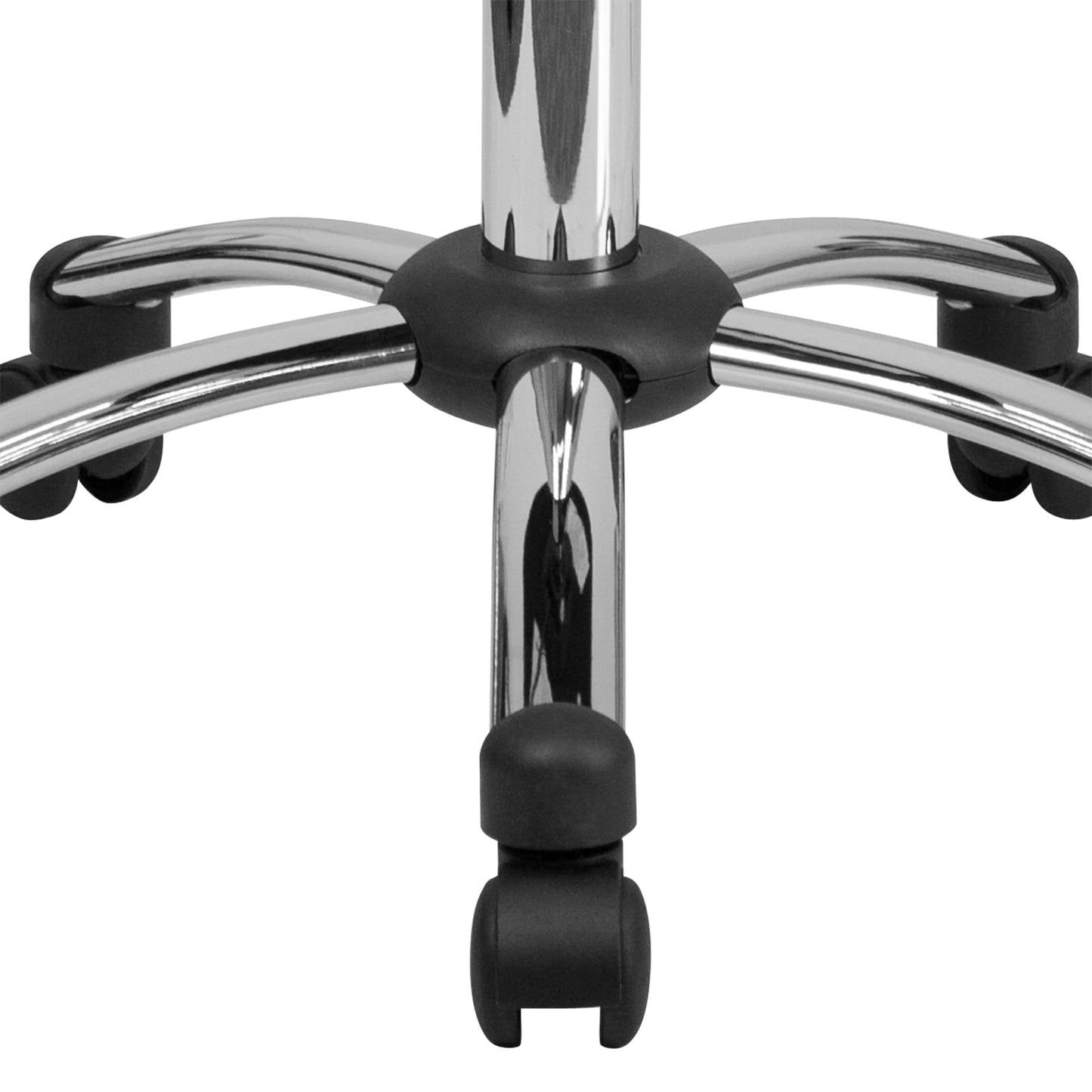 Rhonda Medical Ergonomic Stool with Chrome Base Black