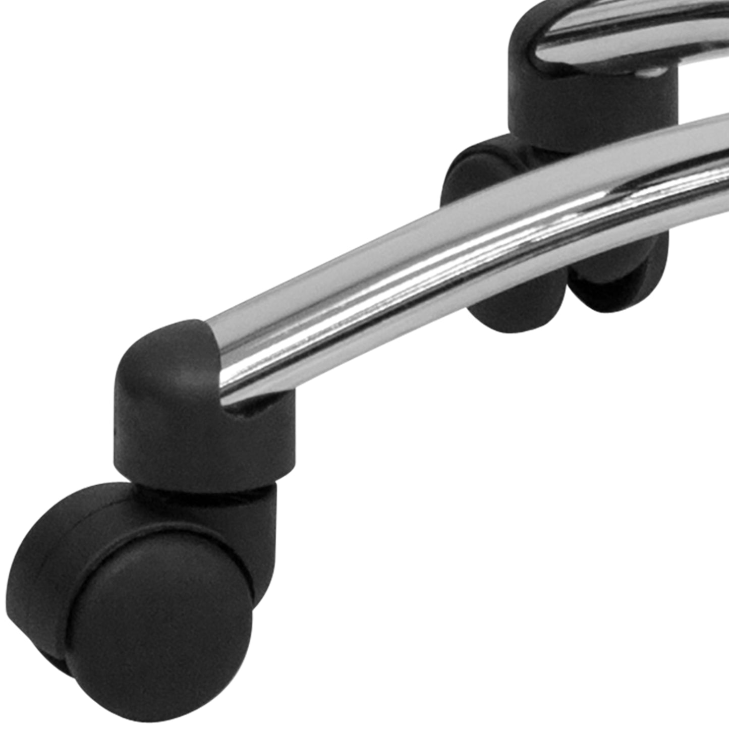 Rhonda Medical Ergonomic Stool with Chrome Base Black