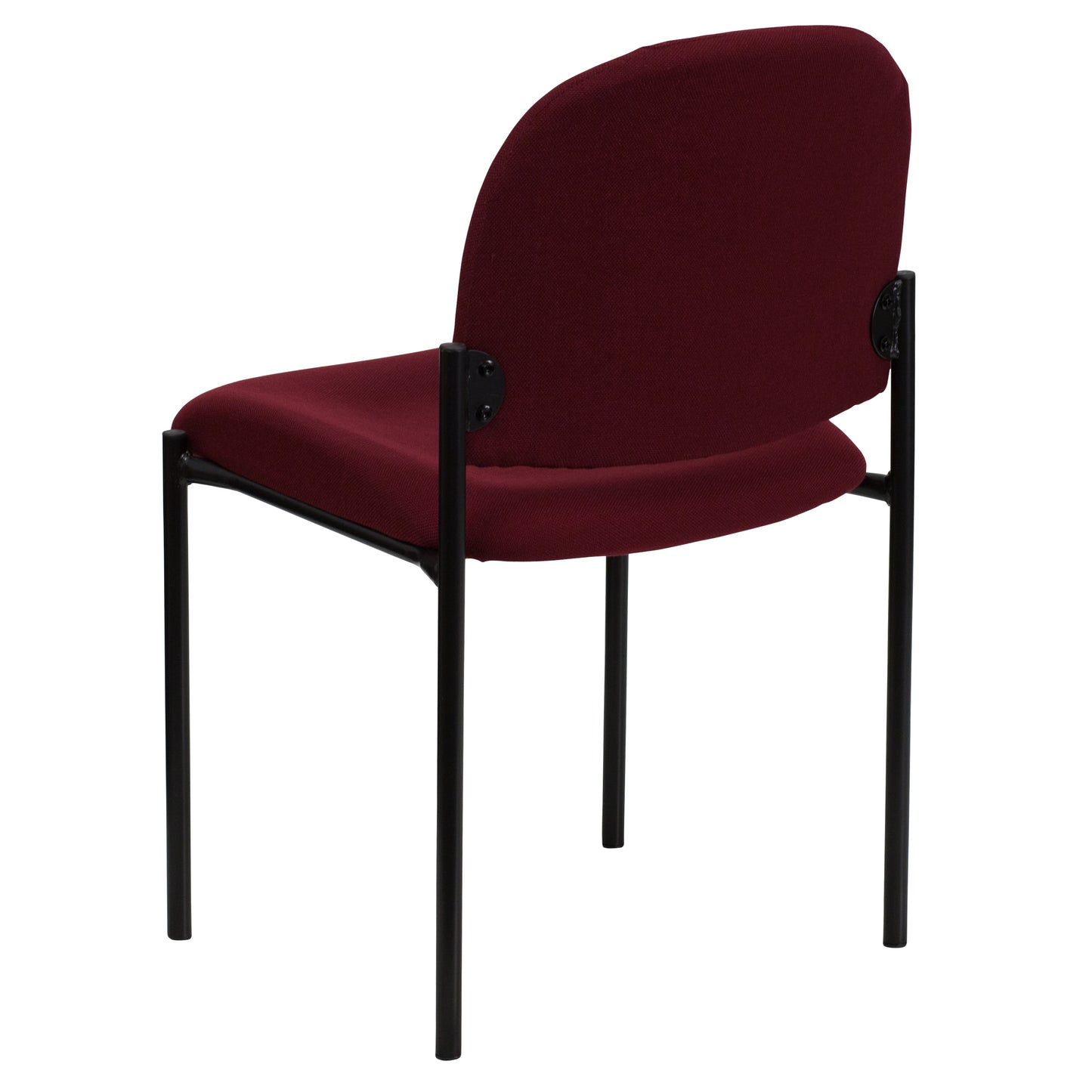 Tania Comfort Burgundy Fabric Stackable Steel Side Reception Chair Burgundy Fabric