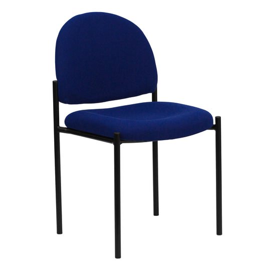Tania Comfort Navy Fabric Stackable Steel Side Reception Chair Navy Fabric