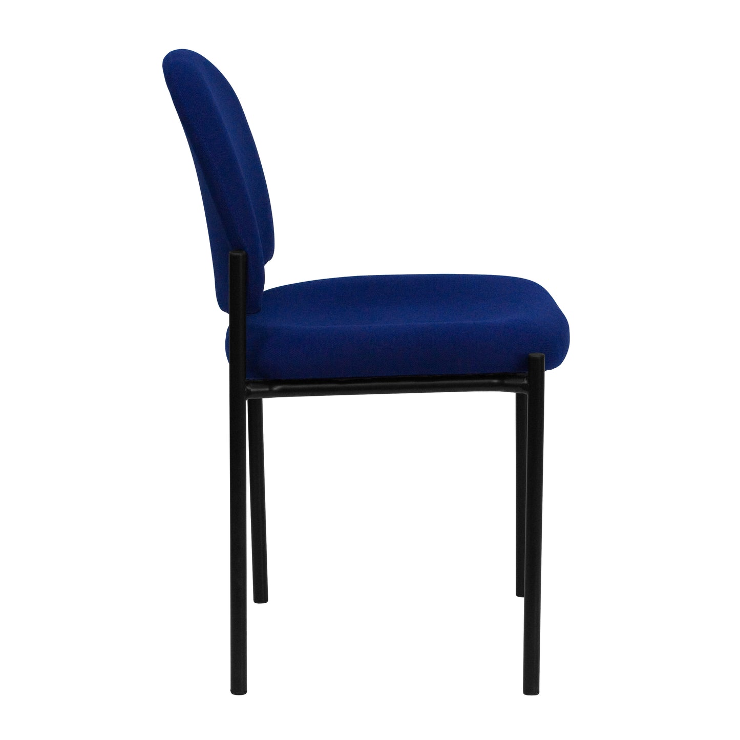 Tania Comfort Navy Fabric Stackable Steel Side Reception Chair Navy Fabric