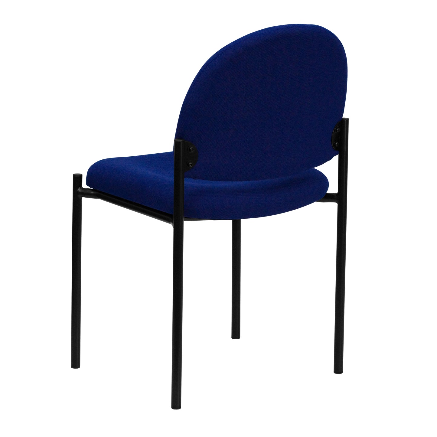 Tania Comfort Navy Fabric Stackable Steel Side Reception Chair Navy Fabric