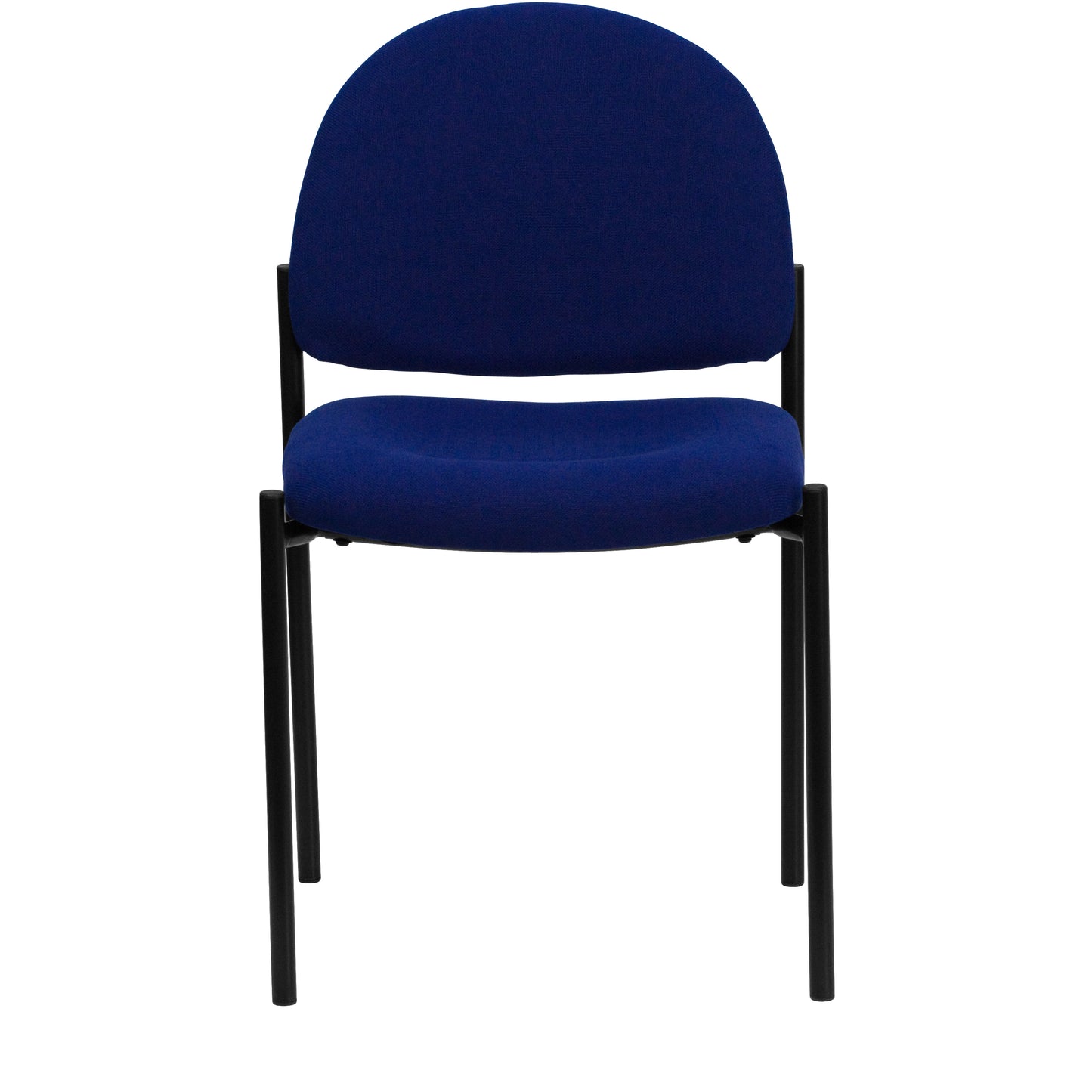 Tania Comfort Navy Fabric Stackable Steel Side Reception Chair Navy Fabric