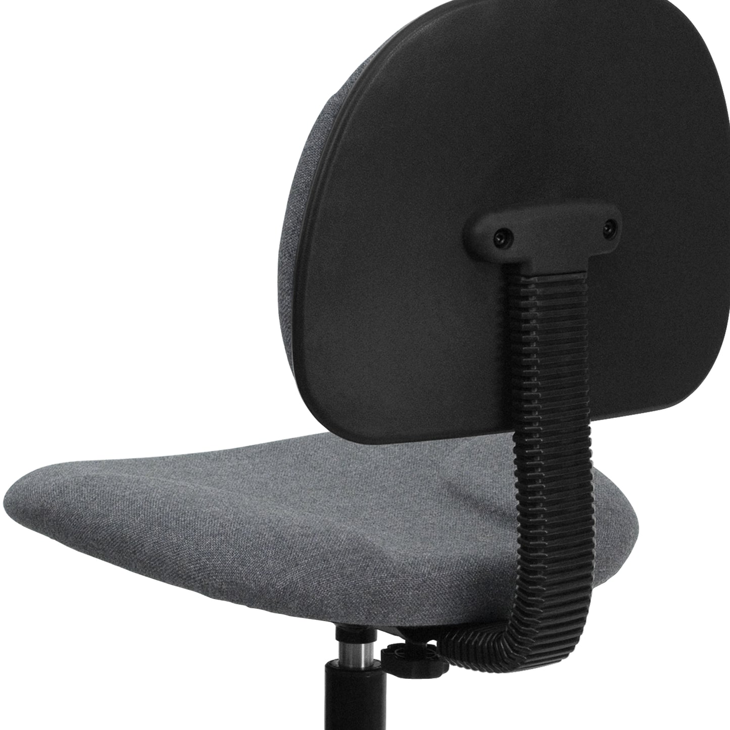 Bruce Gray Patterned Fabric Adjustable Height Drafting Chair with Adjustable Foot Ring Gray