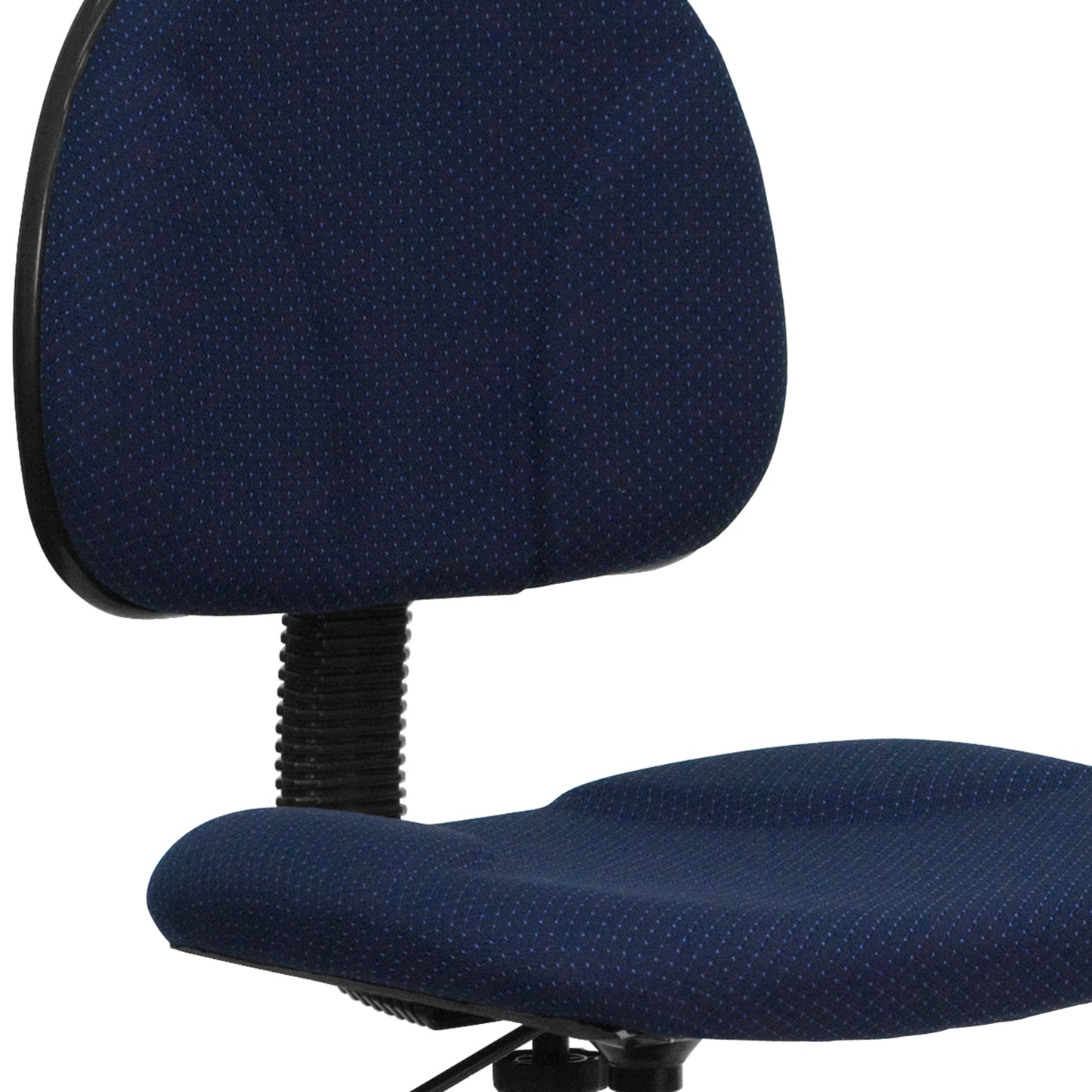 Bruce Navy Blue Patterned Fabric Adjustable Height Drafting Chair with Adjustable Foot Ring Navy Blue Patterned