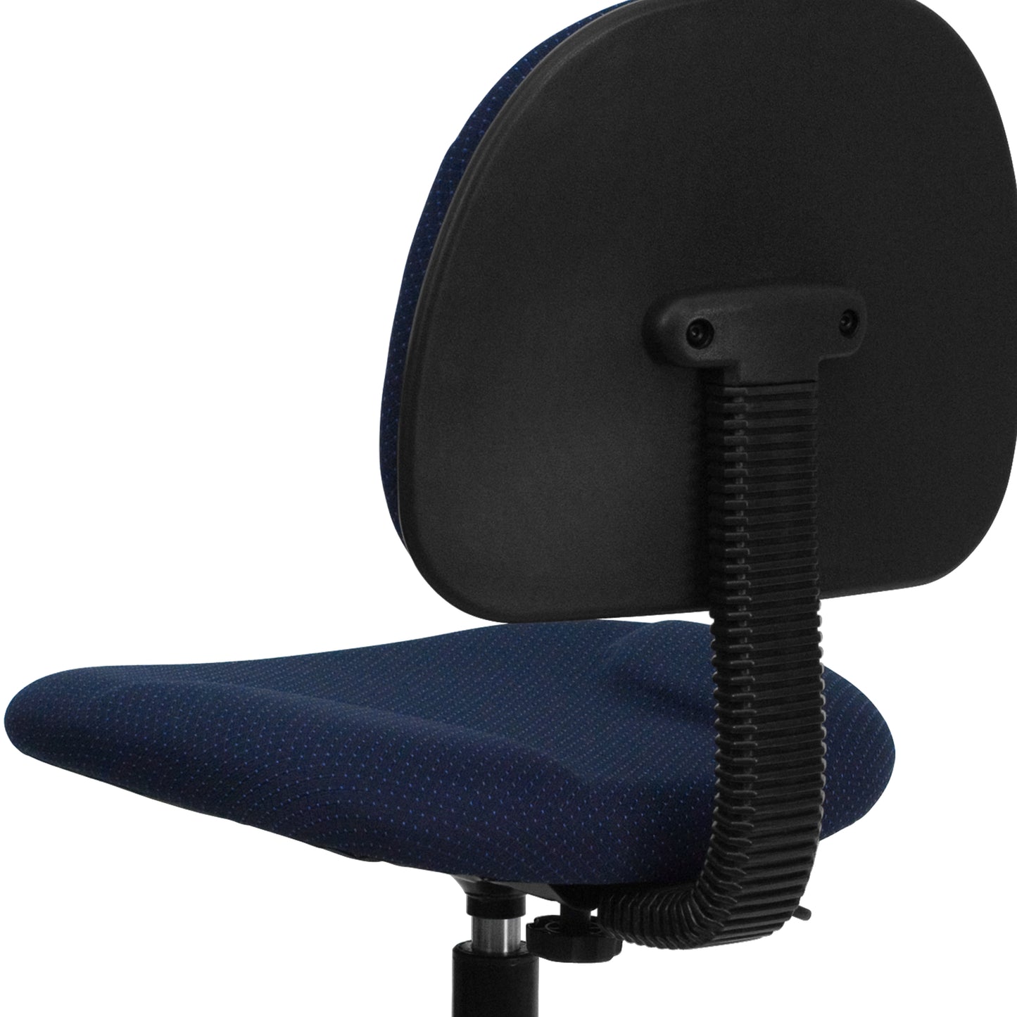 Bruce Navy Blue Patterned Fabric Adjustable Height Drafting Chair with Adjustable Foot Ring Navy Blue Patterned