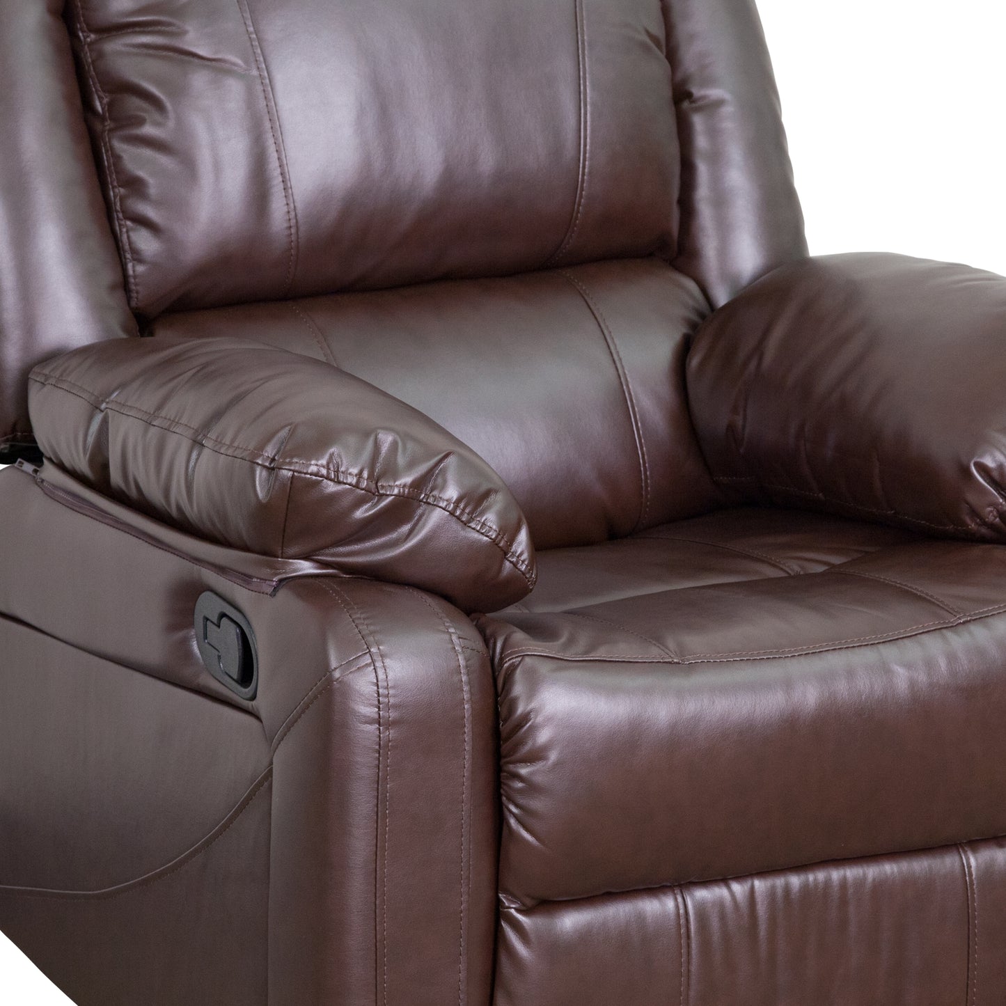 Harmony Series Brown LeatherSoft Recliner Brown LeatherSoft