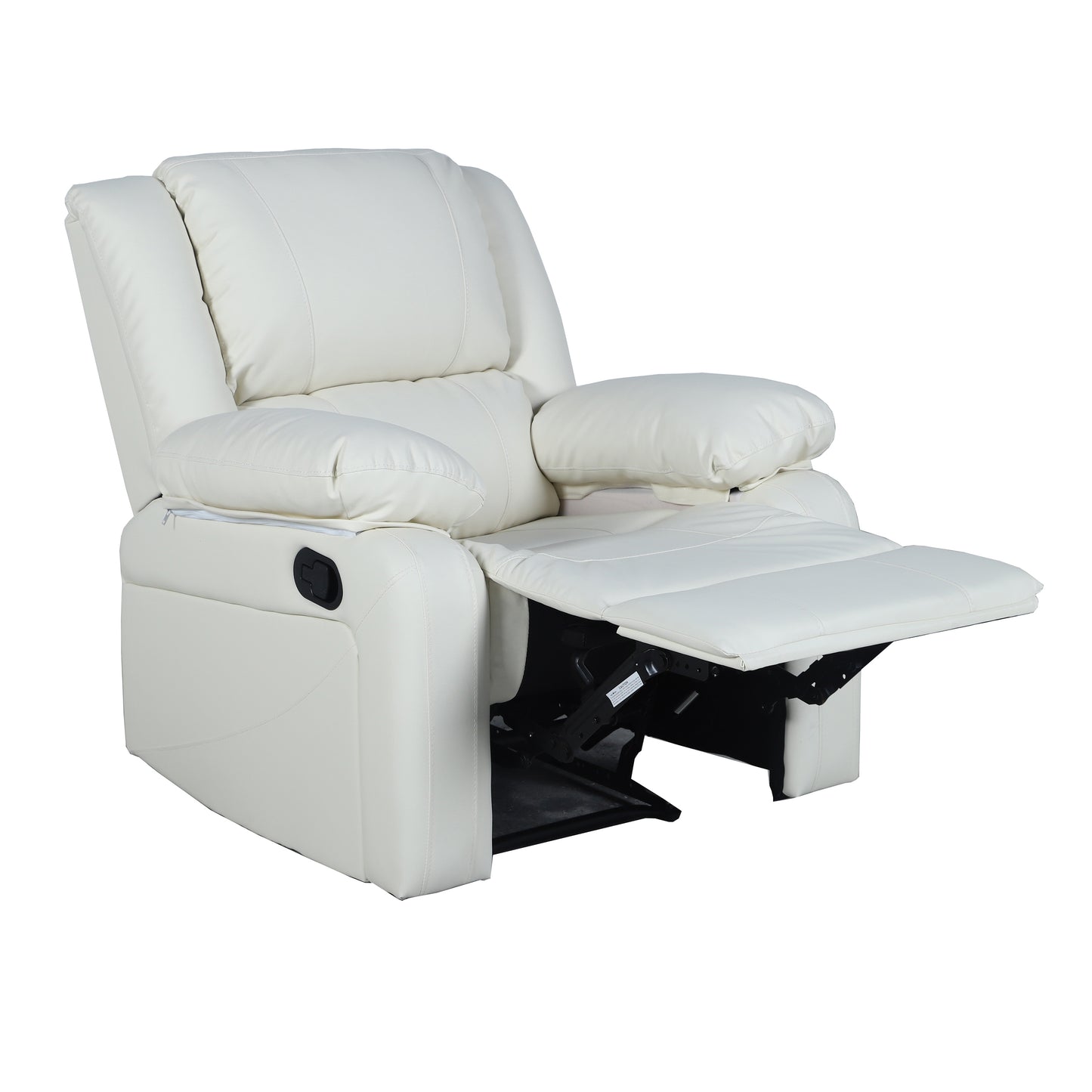 Harmony Series Cream LeatherSoft Recliner Cream LeatherSoft