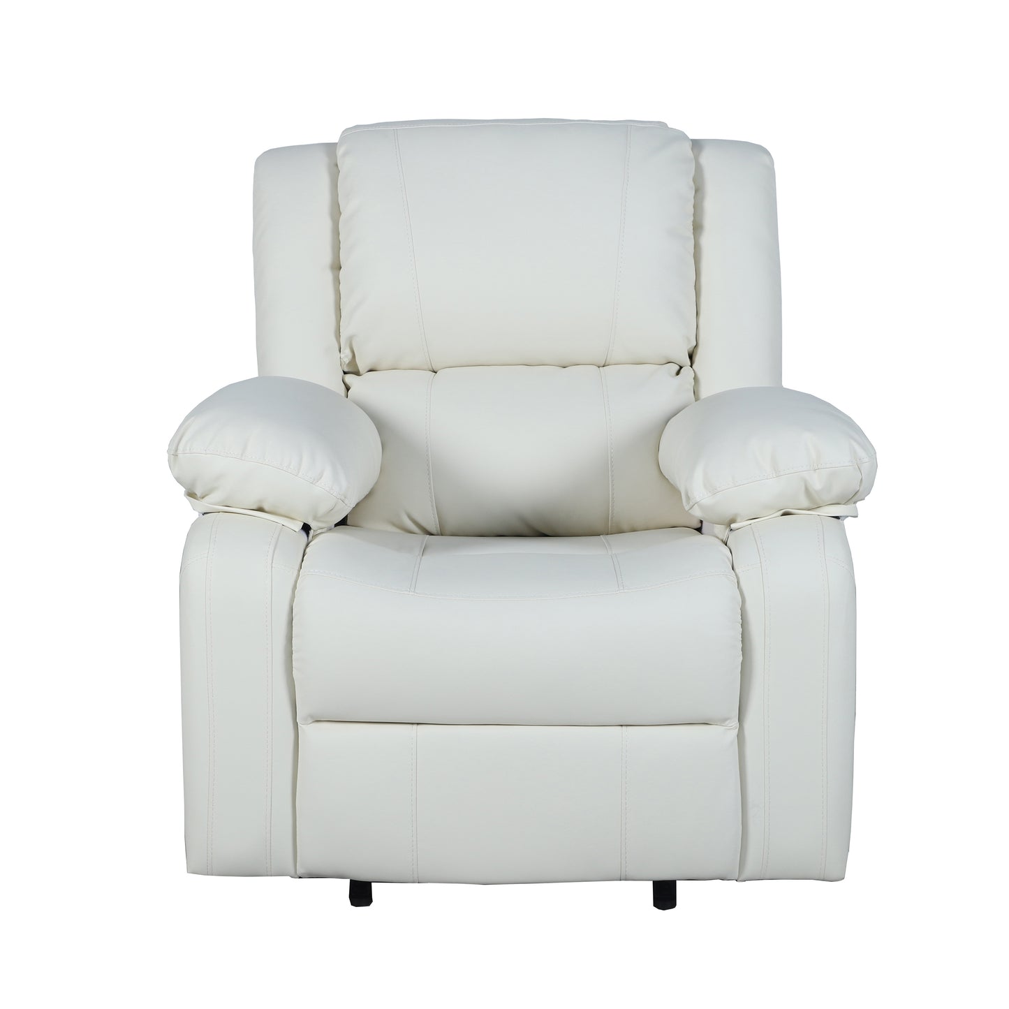 Harmony Series Cream LeatherSoft Recliner Cream LeatherSoft
