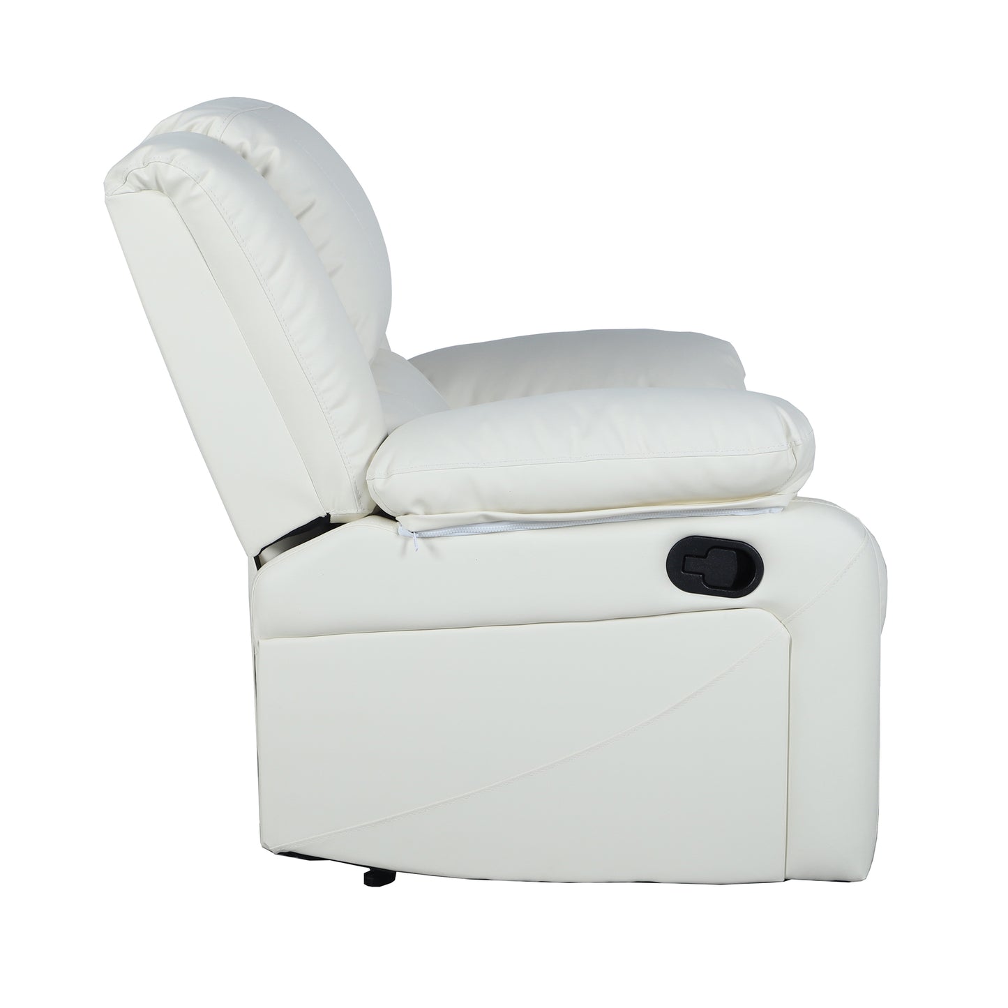 Harmony Series Cream LeatherSoft Recliner Cream LeatherSoft