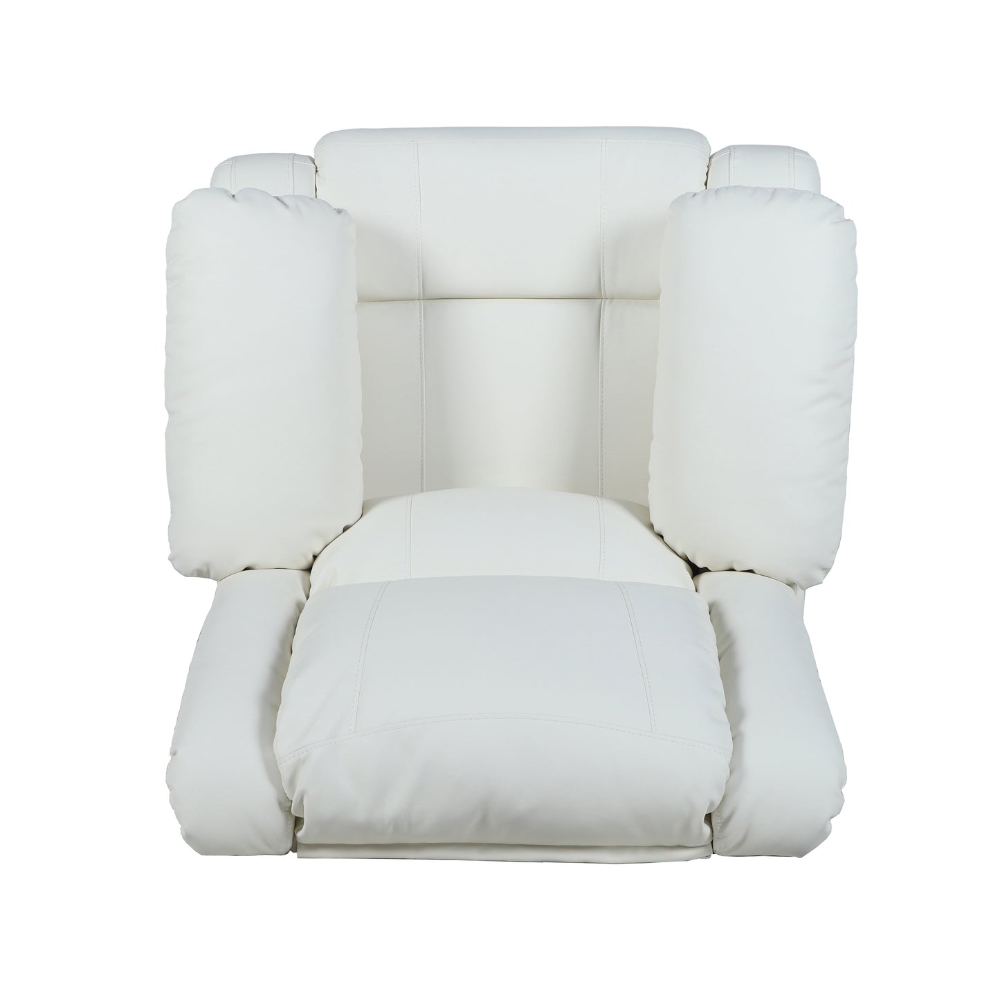 Harmony Series Cream LeatherSoft Recliner Cream LeatherSoft
