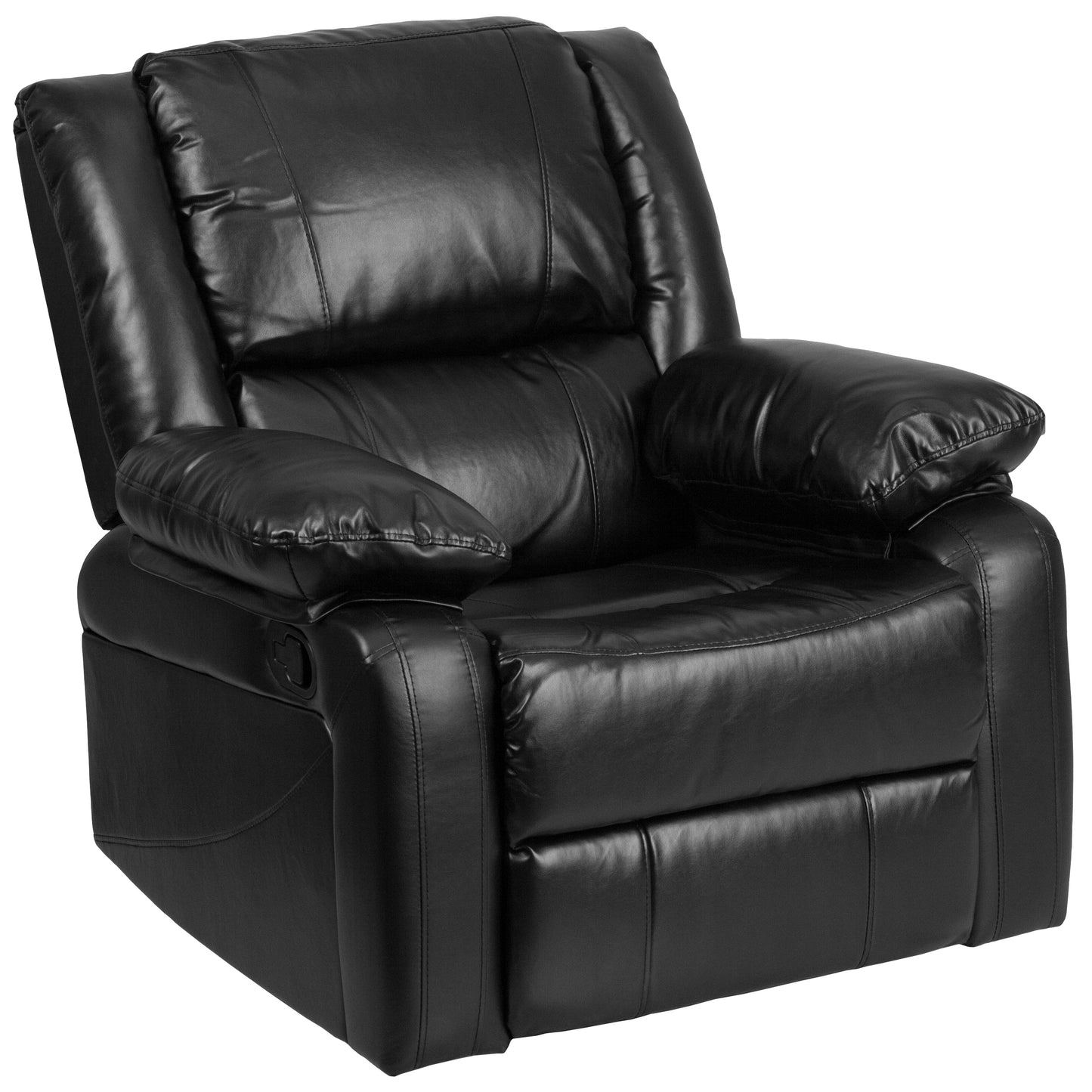 Harmony Series Black LeatherSoft Recliner Black LeatherSoft