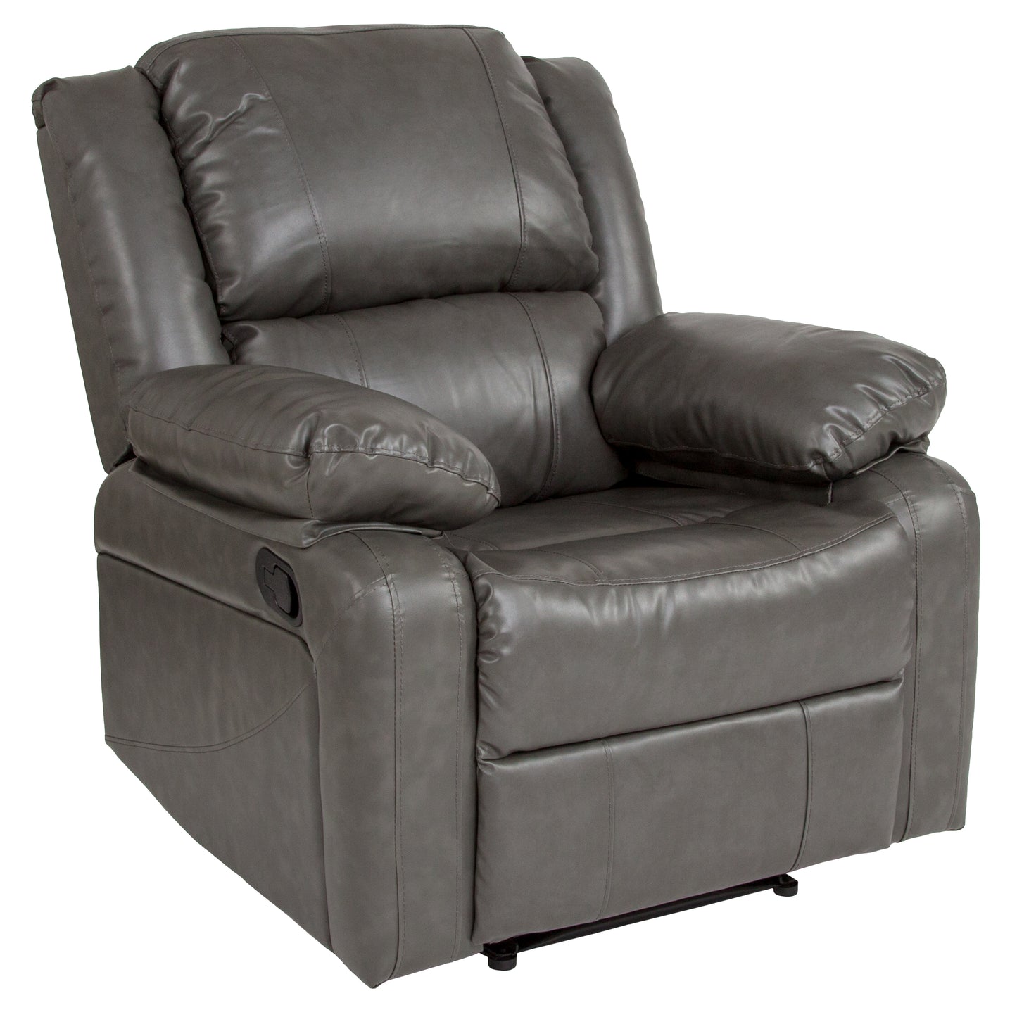 Harmony Series Gray LeatherSoft Recliner Gray LeatherSoft
