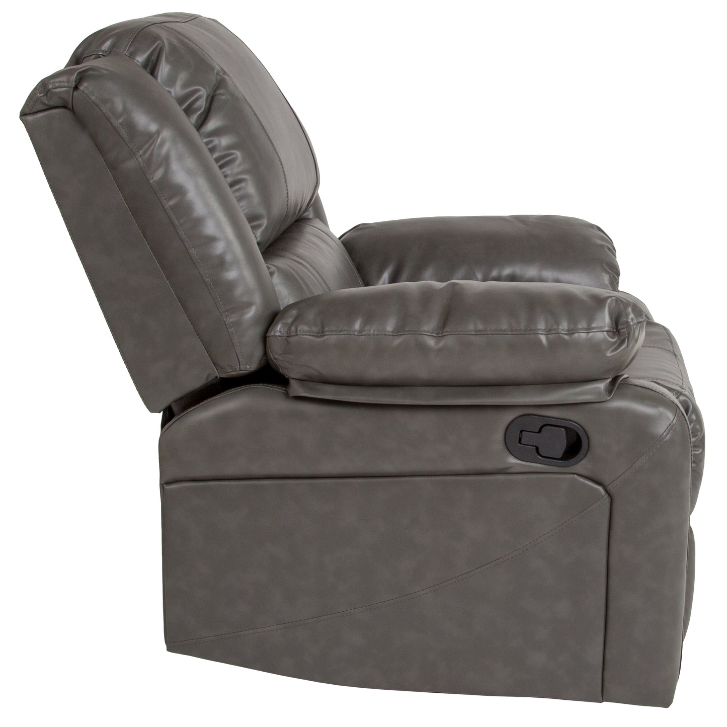 Harmony Series Gray LeatherSoft Recliner Gray LeatherSoft