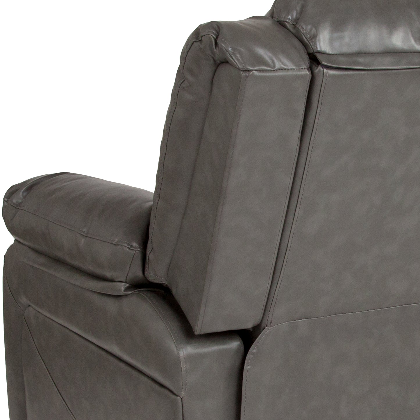 Harmony Series Gray LeatherSoft Recliner Gray LeatherSoft