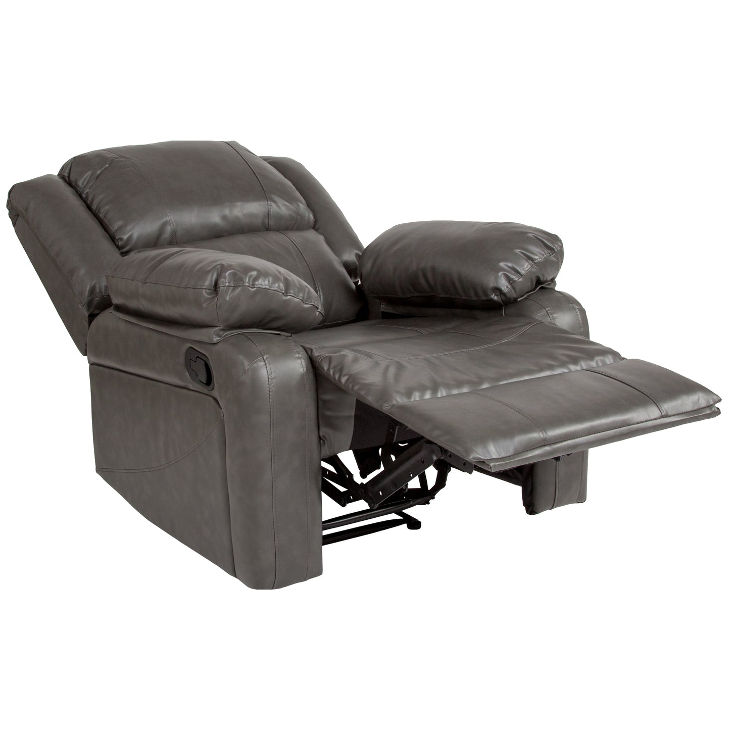Harmony Series Gray LeatherSoft Recliner Gray LeatherSoft