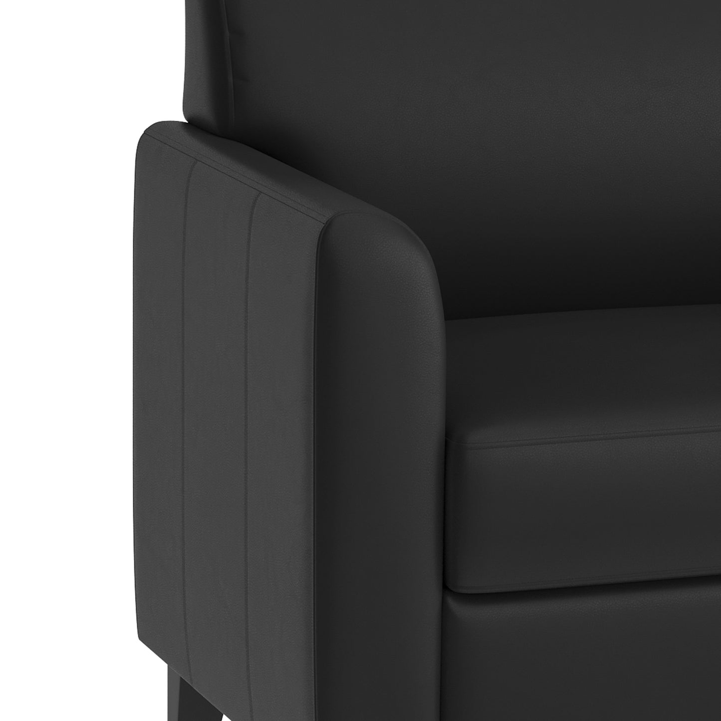 HERCULES Diplomat Series Black LeatherSoft Chair Black