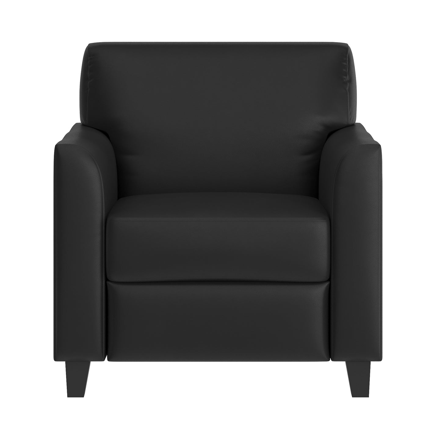HERCULES Diplomat Series Black LeatherSoft Chair Black