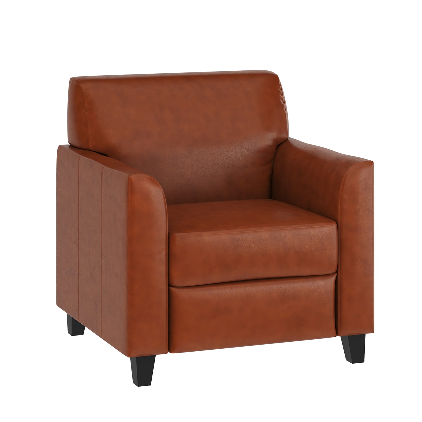 HERCULES Diplomat Series Cognac LeatherSoft Chair Cognac