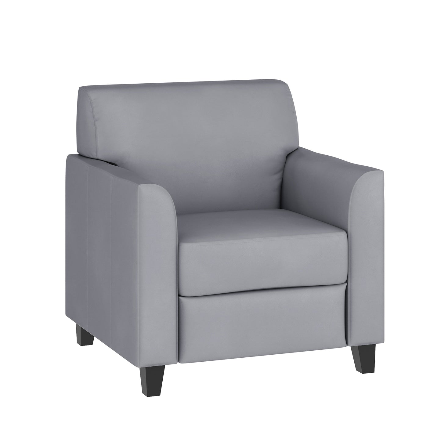 HERCULES Diplomat Series Gray LeatherSoft Chair Gray