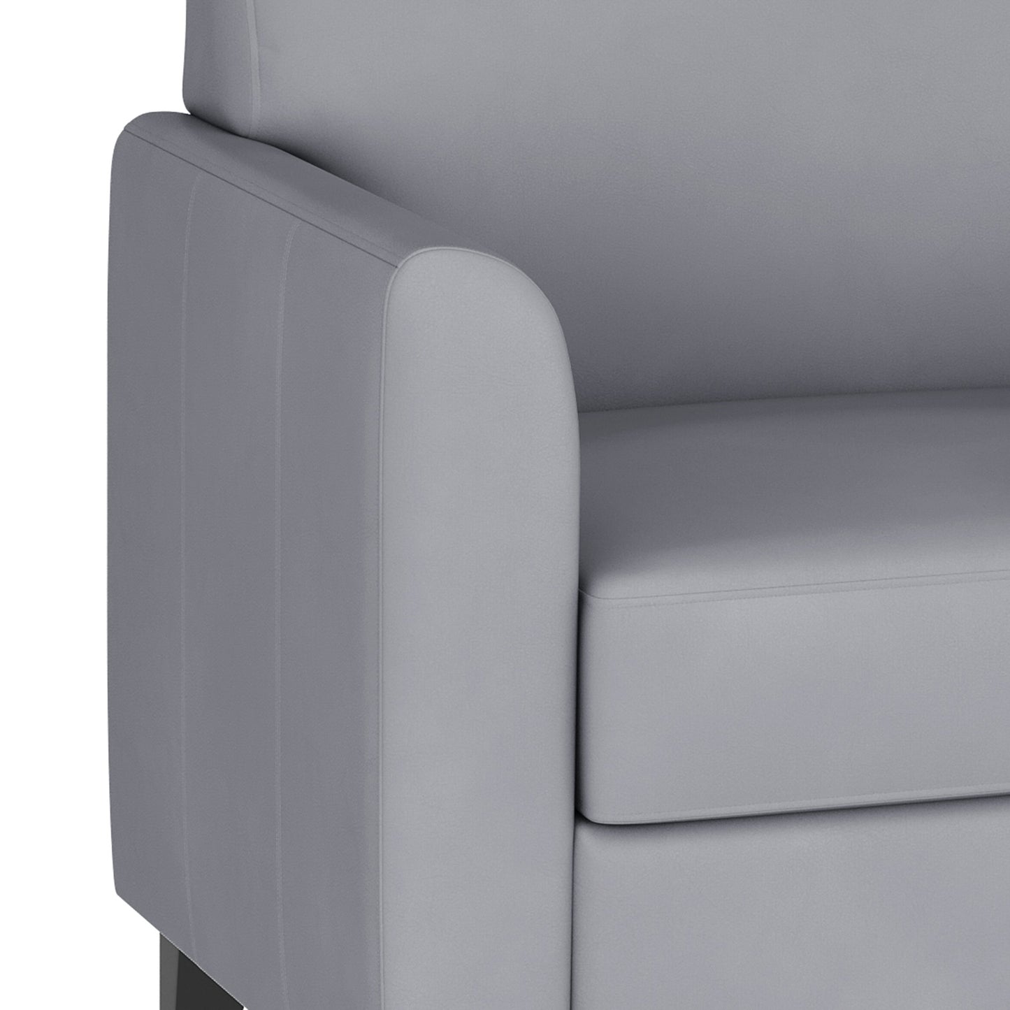 HERCULES Diplomat Series Gray LeatherSoft Chair Gray