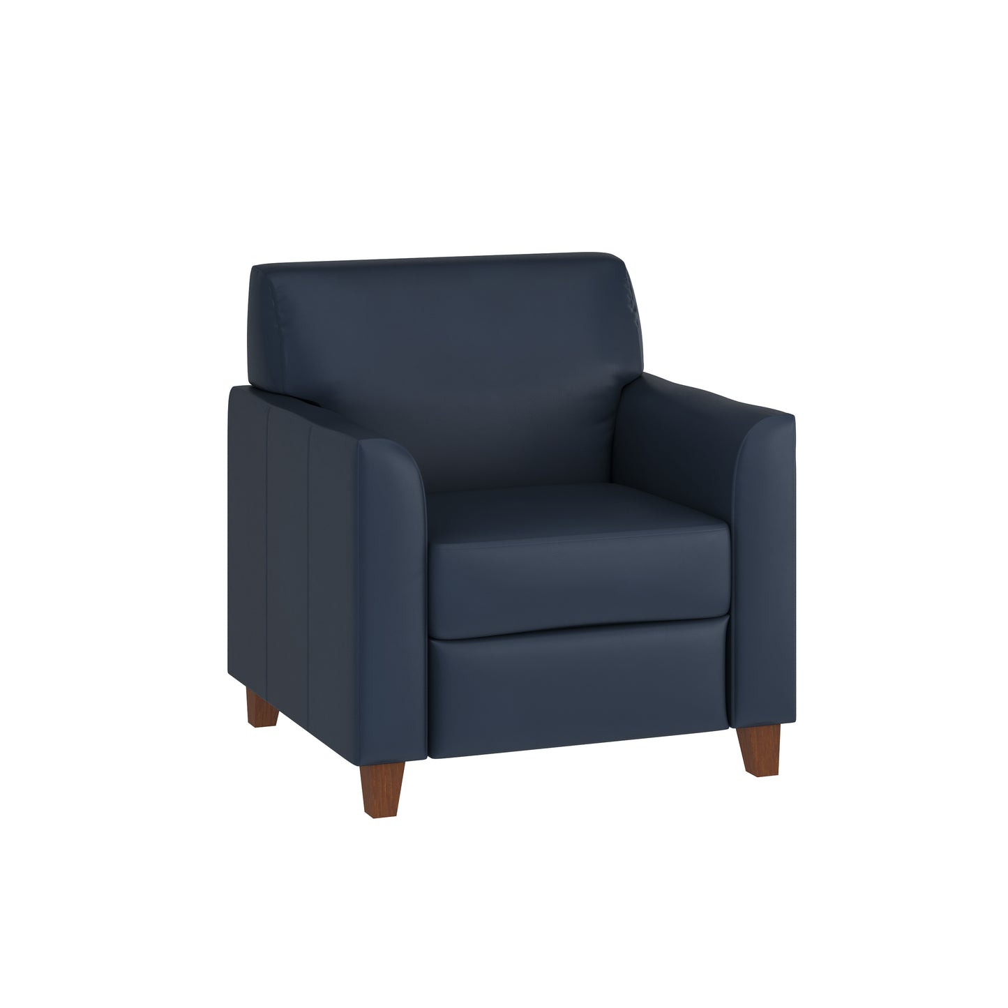 HERCULES Diplomat Series Navy LeatherSoft Chair Navy BT-827-1-NVY-GG