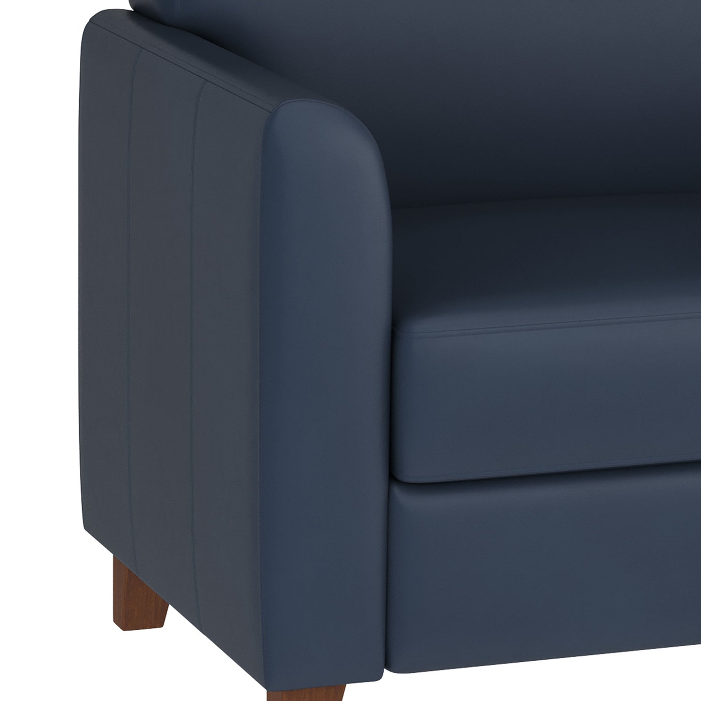 HERCULES Diplomat Series Navy LeatherSoft Chair Navy BT-827-1-NVY-GG