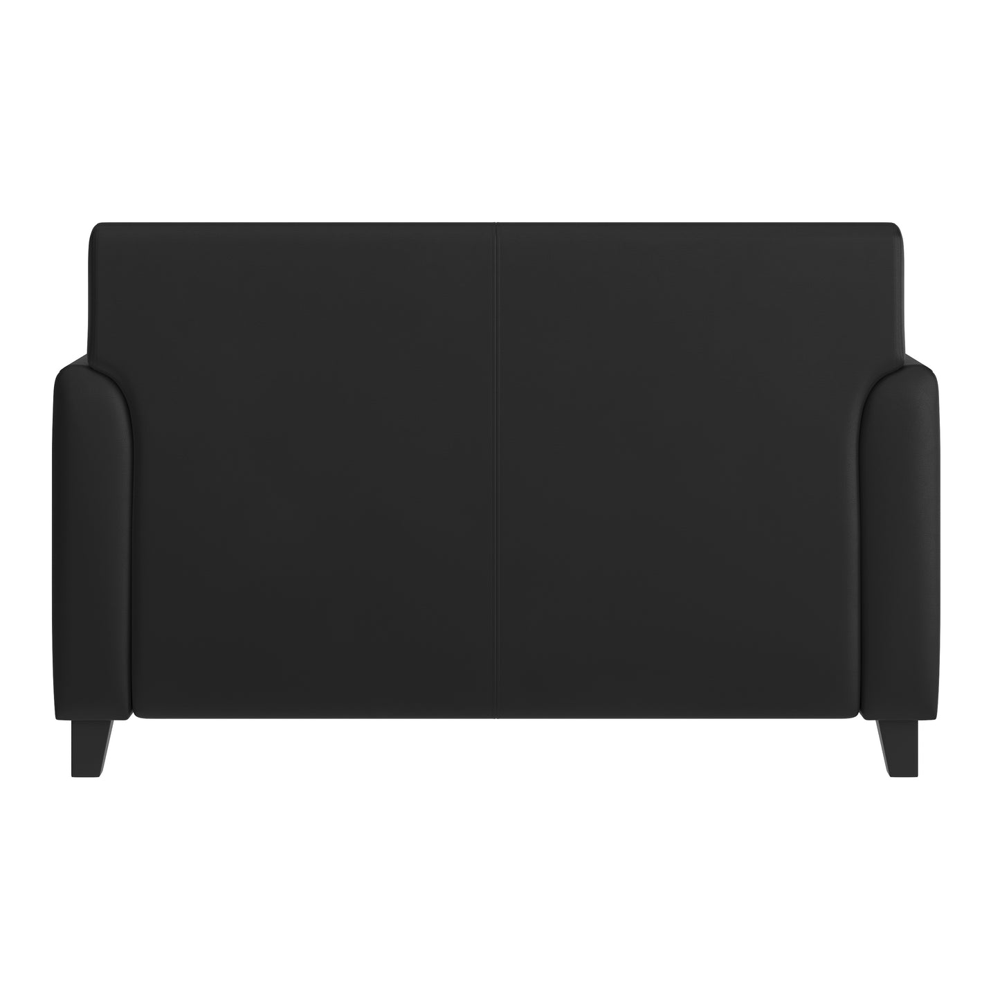 HERCULES Diplomat Series Black LeatherSoft Loveseat Black