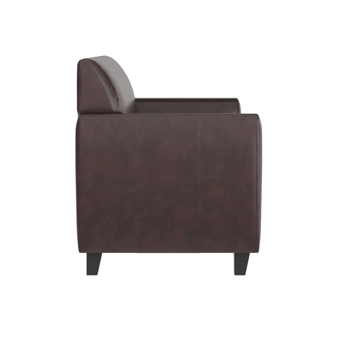 HERCULES Diplomat Series Brown LeatherSoft Loveseat Brown