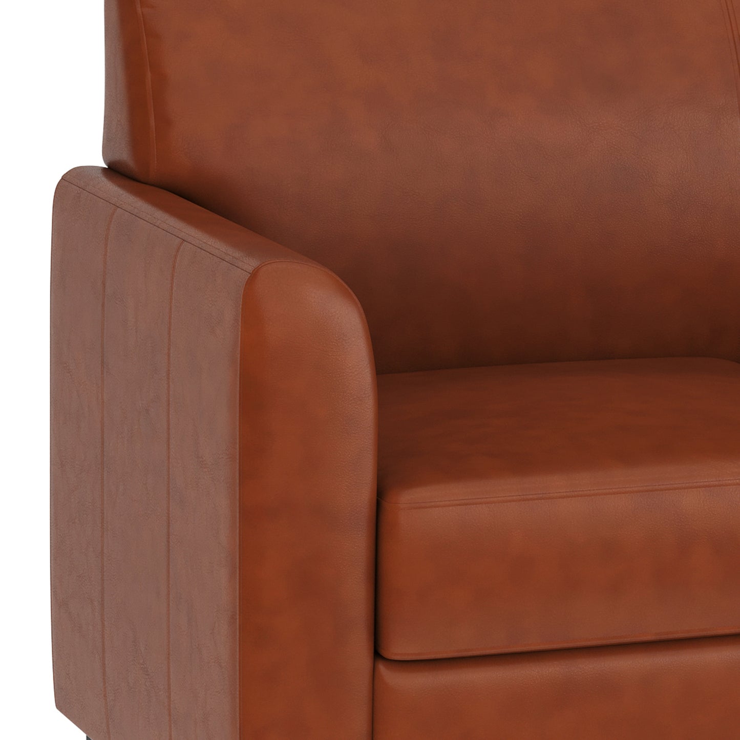 HERCULES Diplomat Series Cognac LeatherSoft Loveseat Cognac