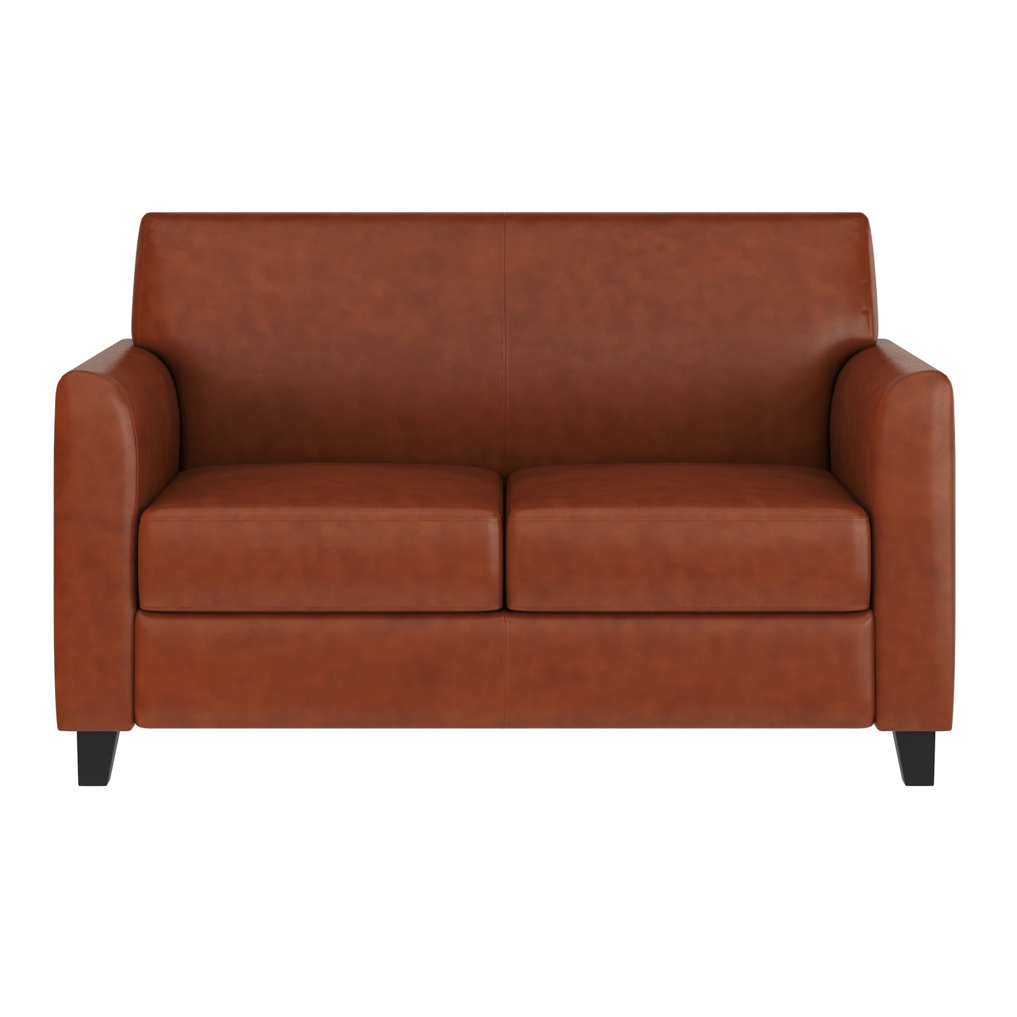 HERCULES Diplomat Series Cognac LeatherSoft Loveseat Cognac