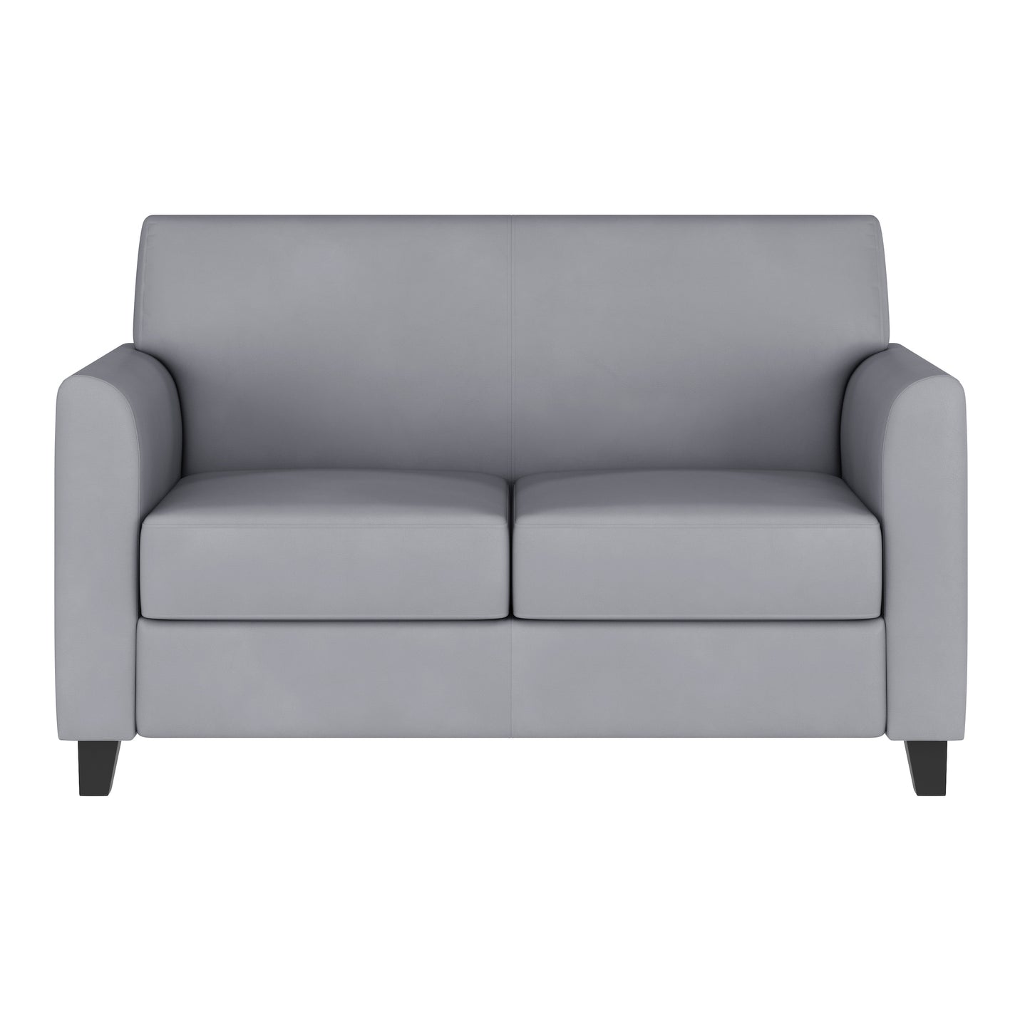 HERCULES Diplomat Series Gray LeatherSoft Loveseat Gray