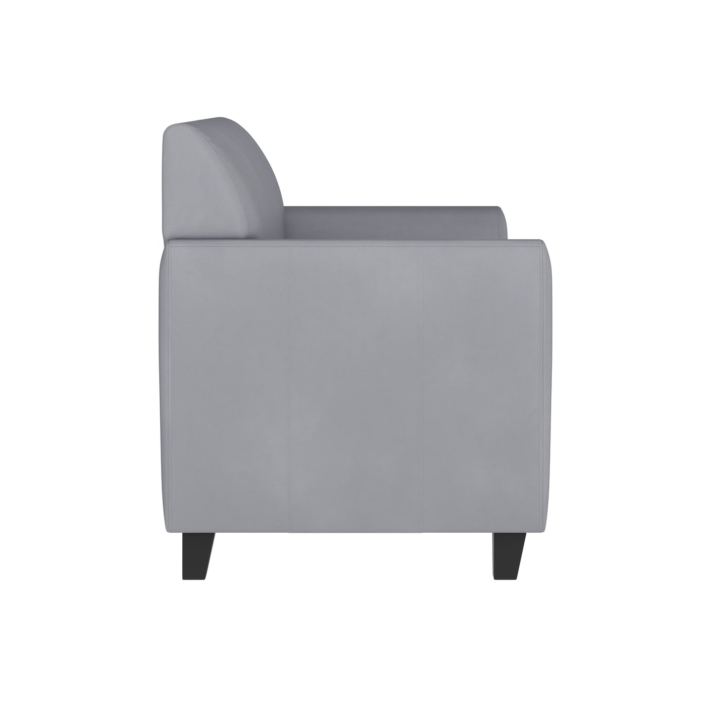 HERCULES Diplomat Series Gray LeatherSoft Loveseat Gray