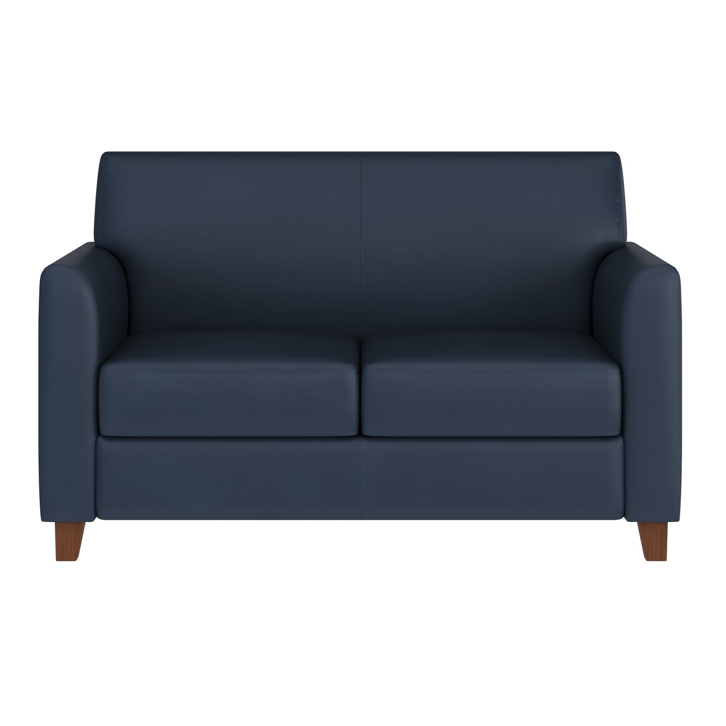 HERCULES Diplomat Series Navy LeatherSoft Loveseat Navy
