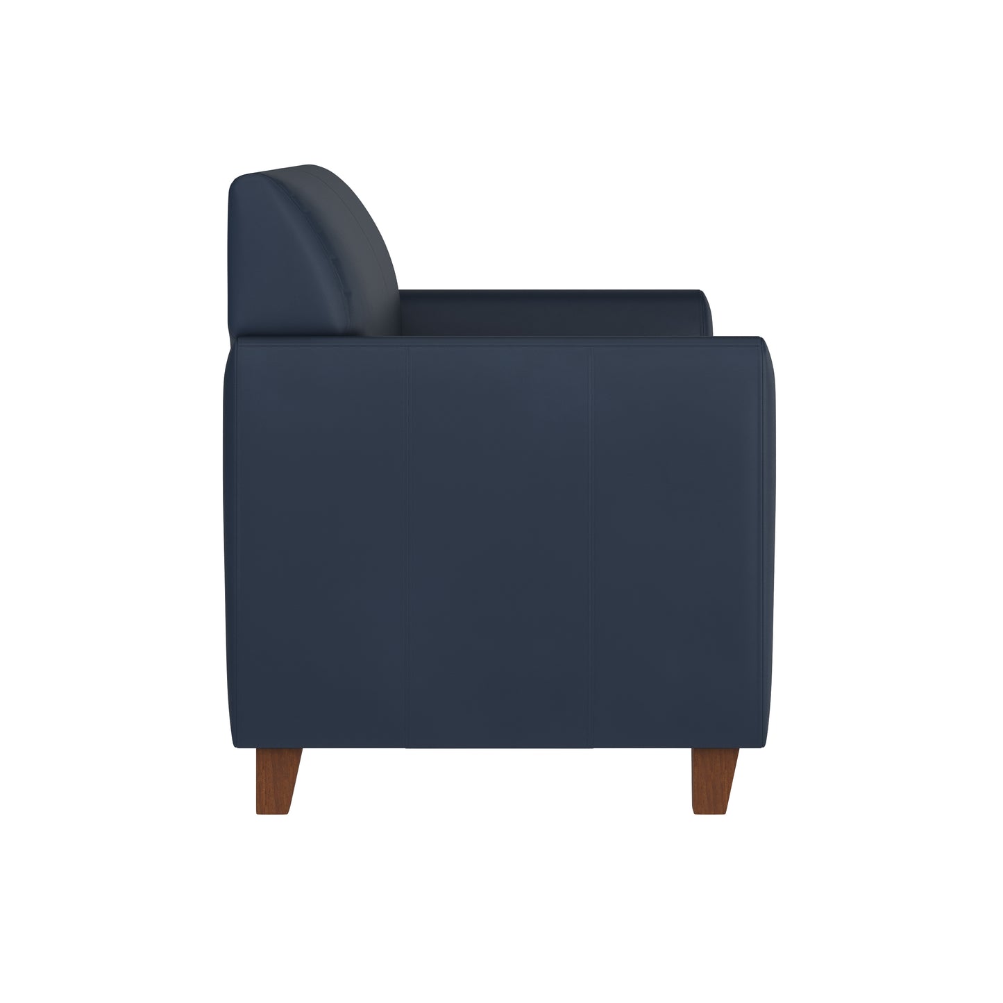 HERCULES Diplomat Series Navy LeatherSoft Loveseat Navy