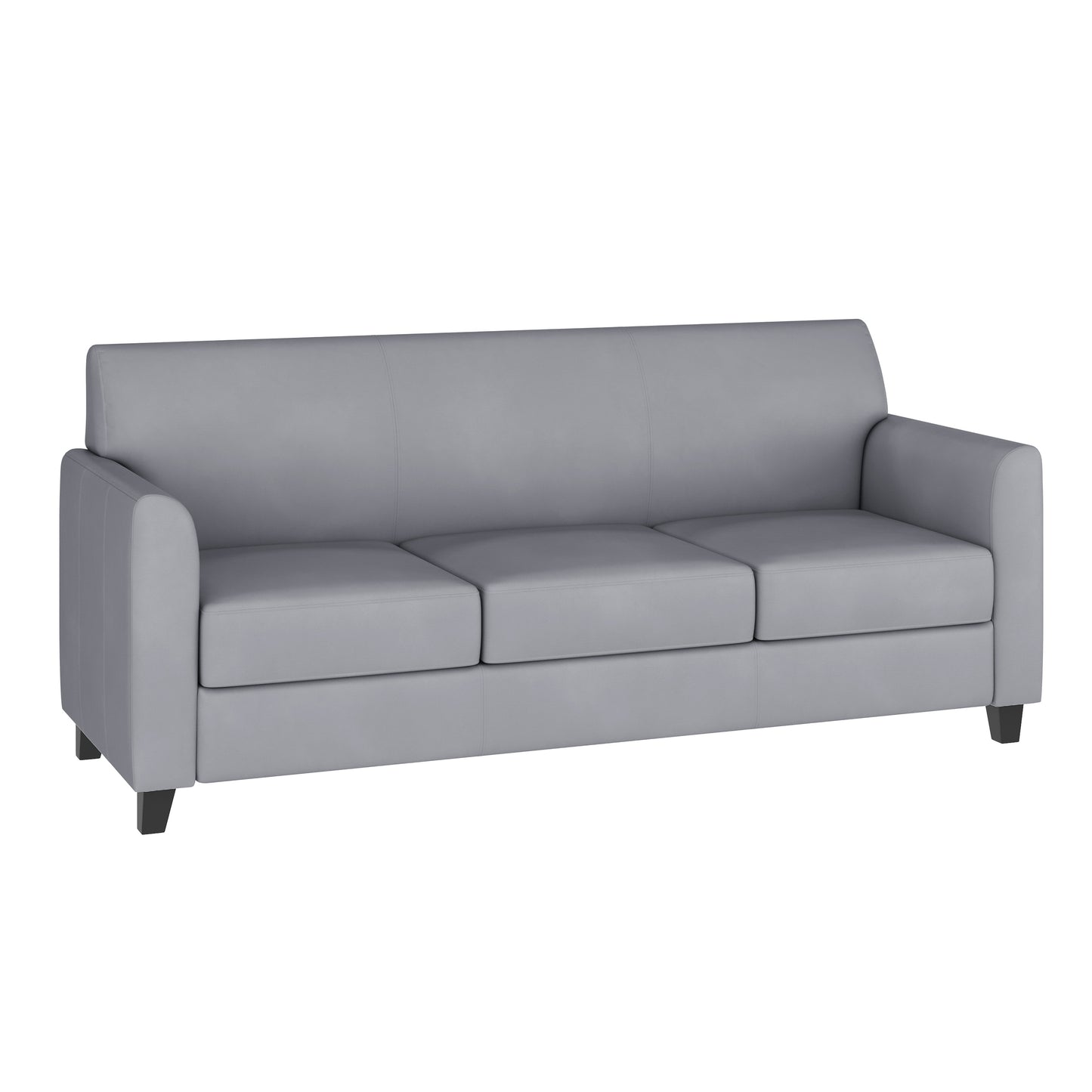 HERCULES Diplomat Series Gray LeatherSoft Sofa Gray