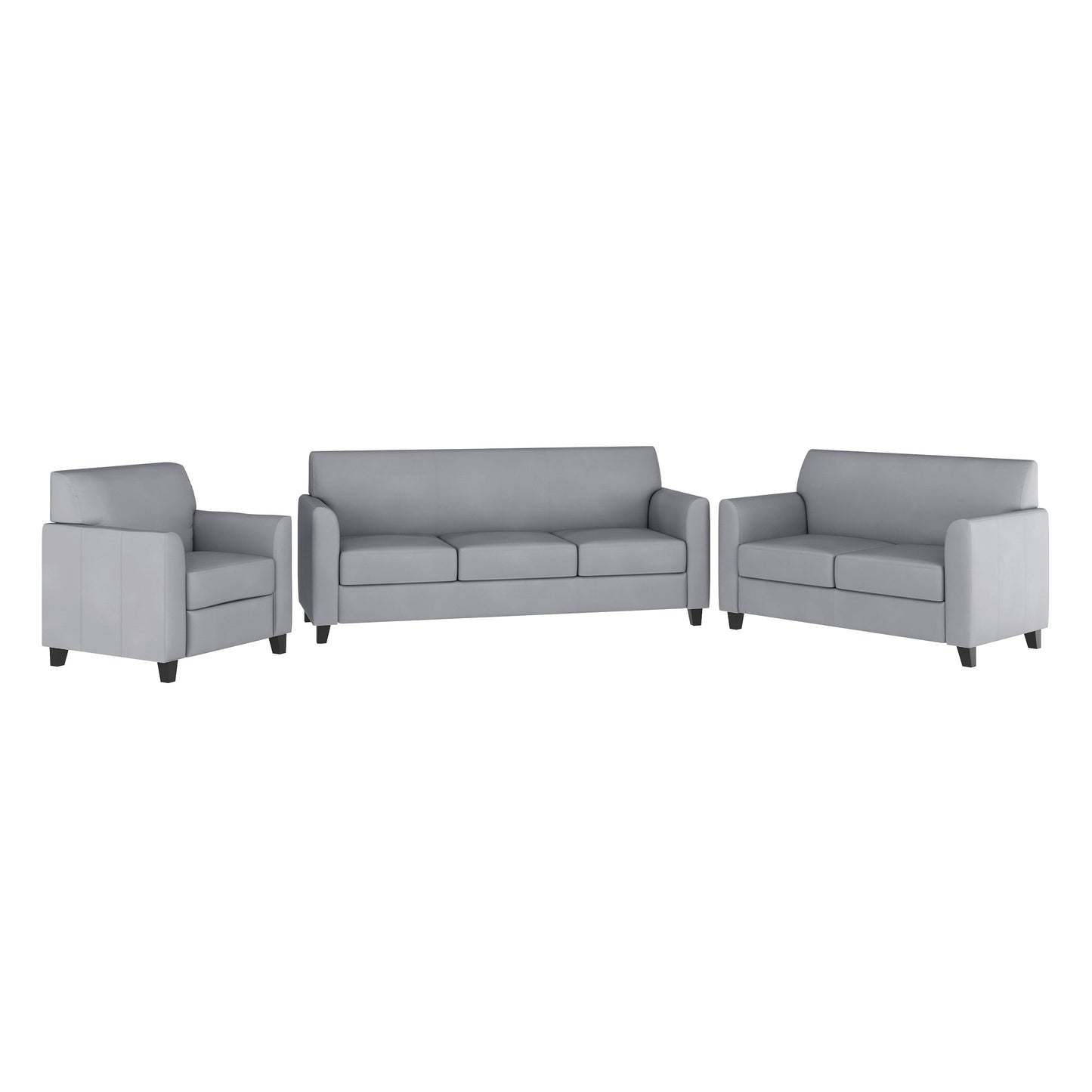 HERCULES Diplomat Series Reception Set in Gray LeatherSoft Gray