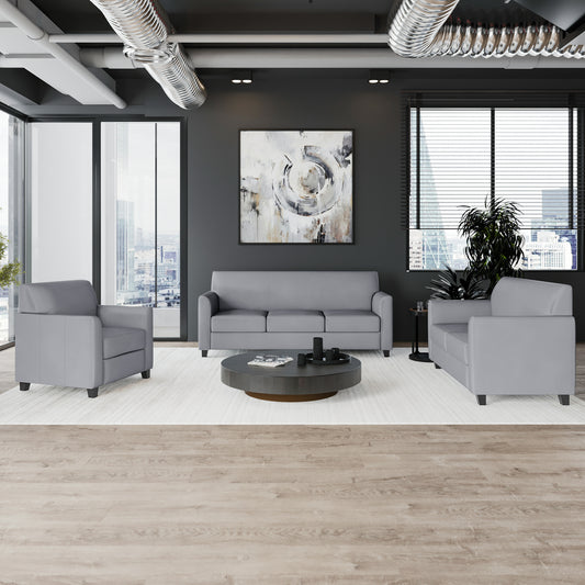 HERCULES Diplomat Series Reception Set in Gray LeatherSoft Gray