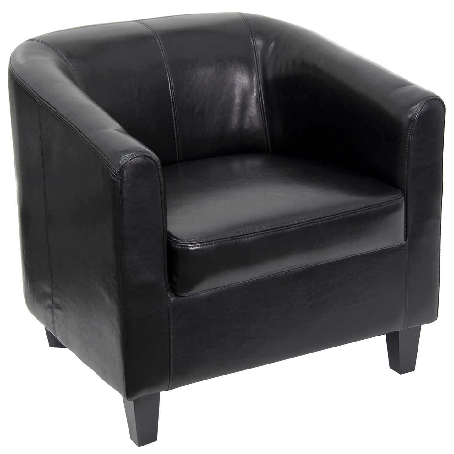 Katie Black LeatherSoft Lounge Chair Black