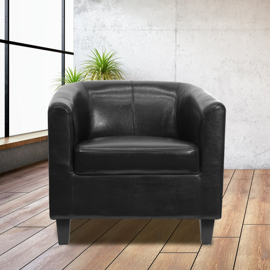 Katie Black LeatherSoft Lounge Chair Black