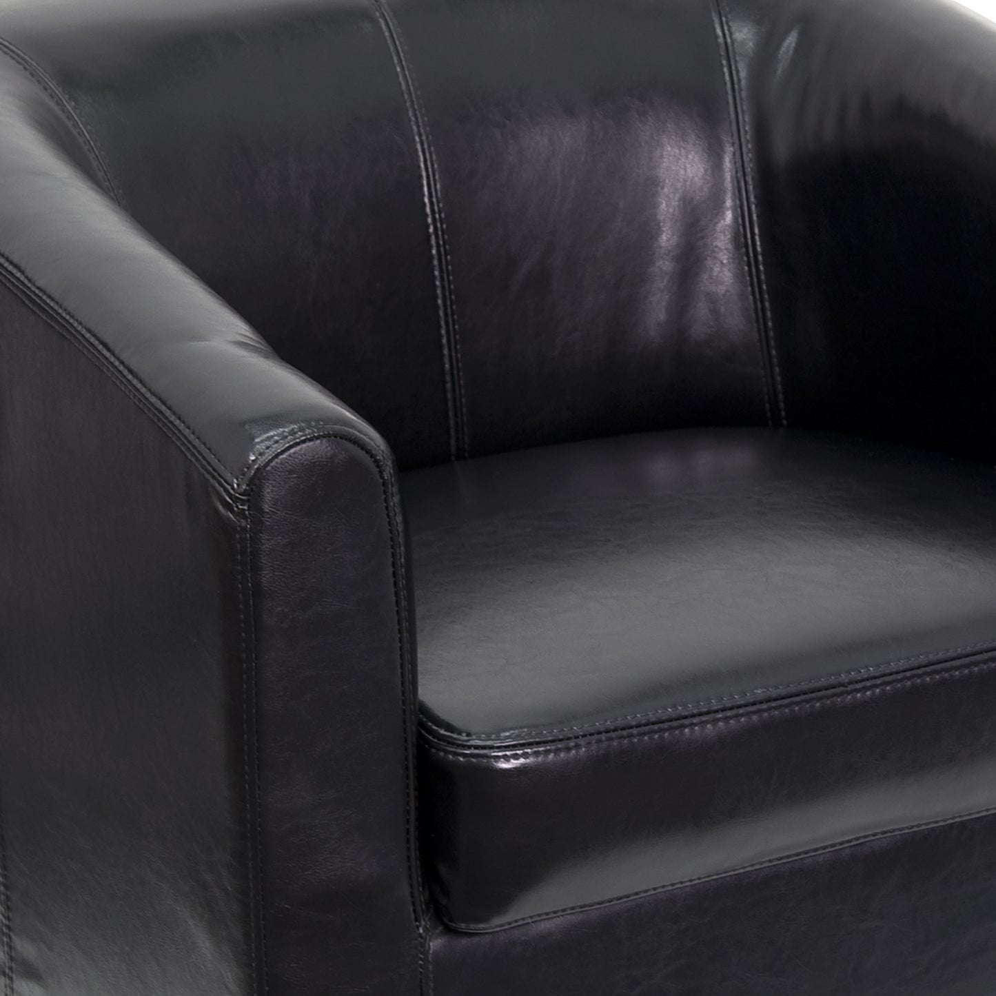 Katie Black LeatherSoft Lounge Chair Black