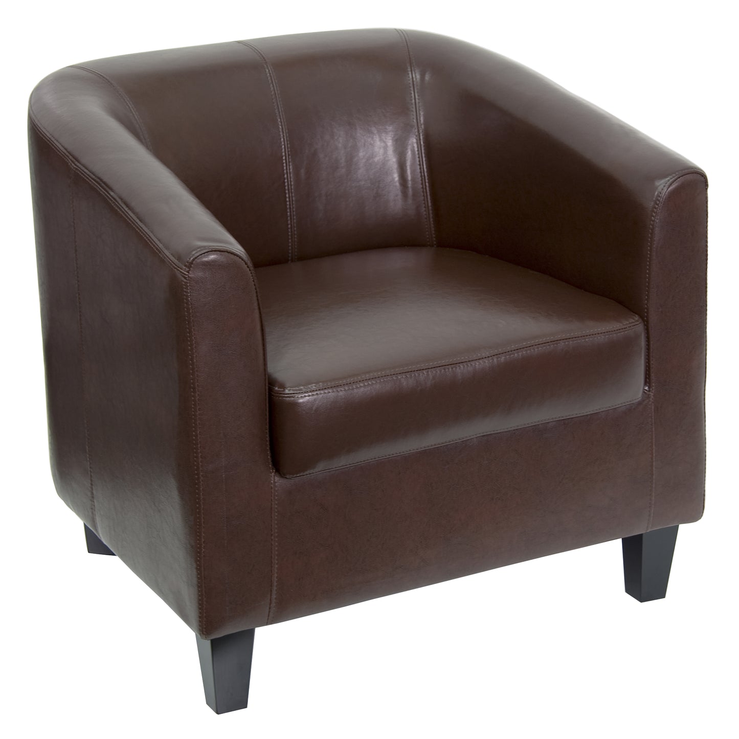 Katie Brown LeatherSoft Lounge Chair Brown
